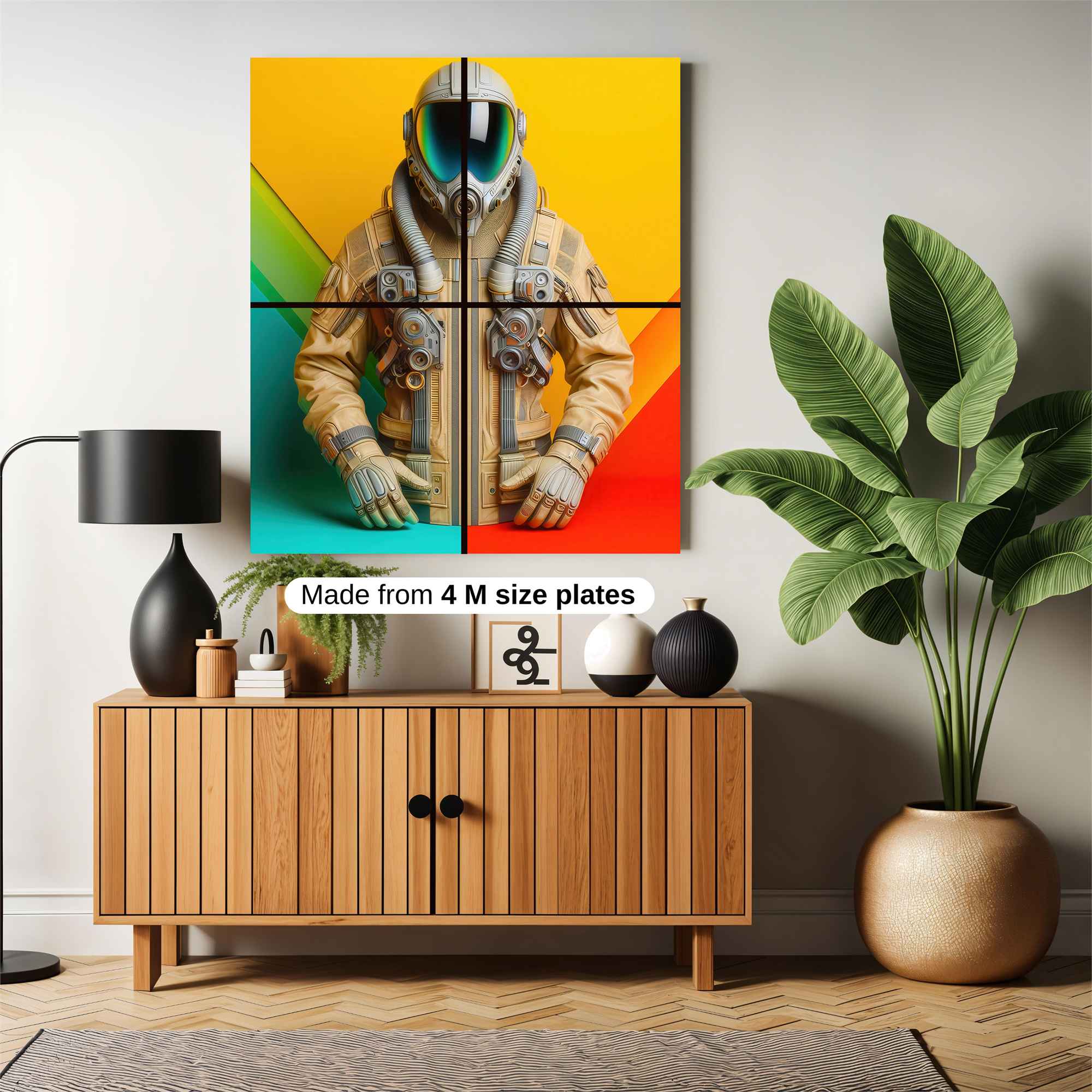 Astronaut Vibrant Safe Wall Magnetic / M