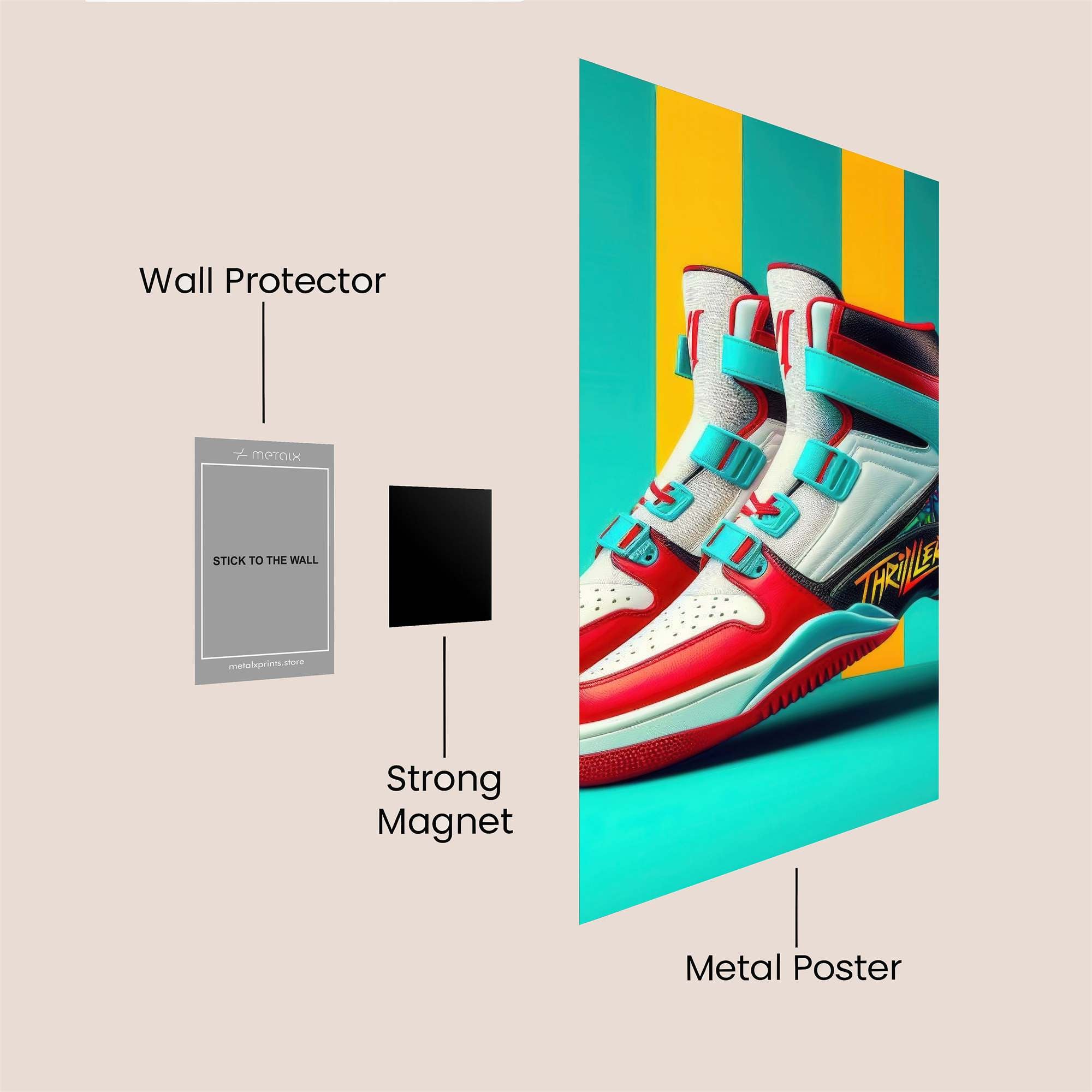 Thriller Vibrant Safe Wall Magnetic / M