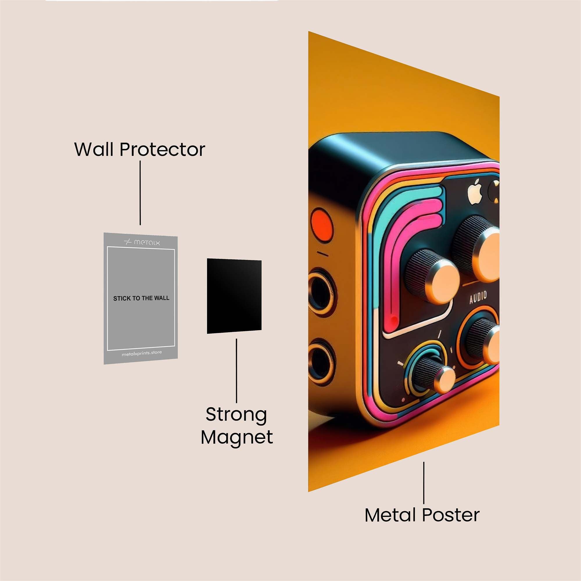 Apple Audio Safe Wall Magnetic / M