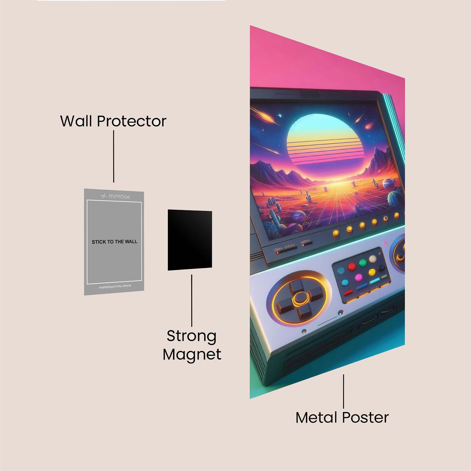 Retro Dream Safe Wall Magnetic / M