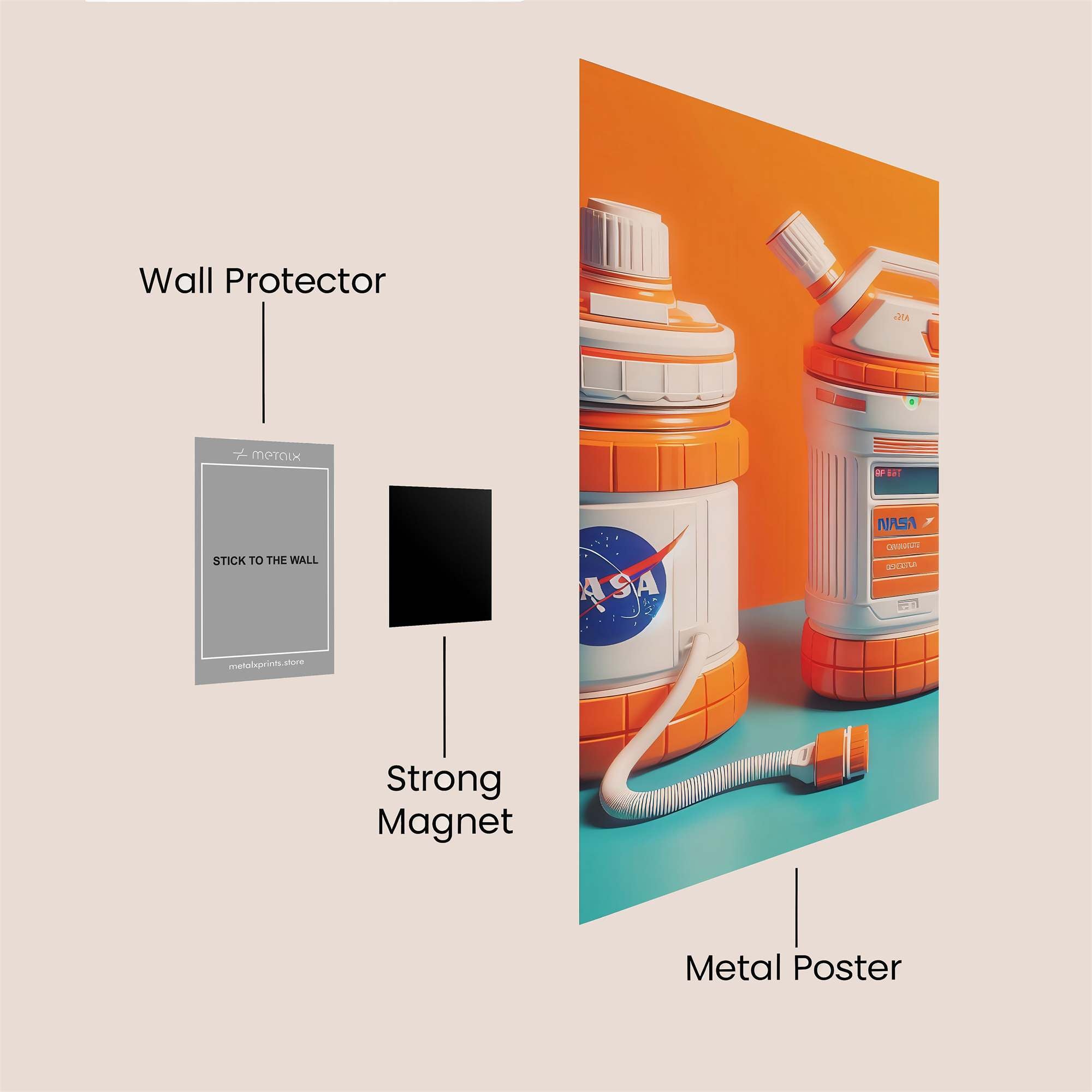 NASA Novelty Safe Wall Magnetic / M