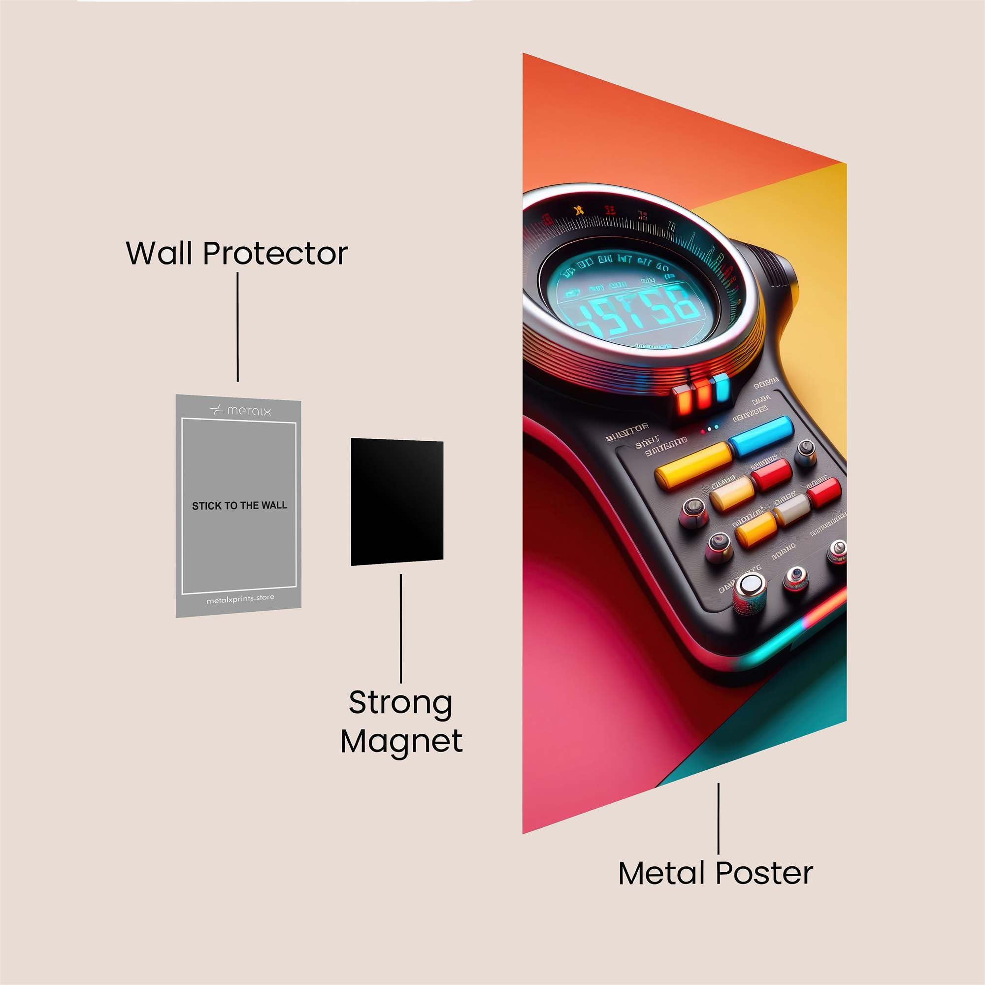 Chrono Whimsy Safe Wall Magnetic / M
