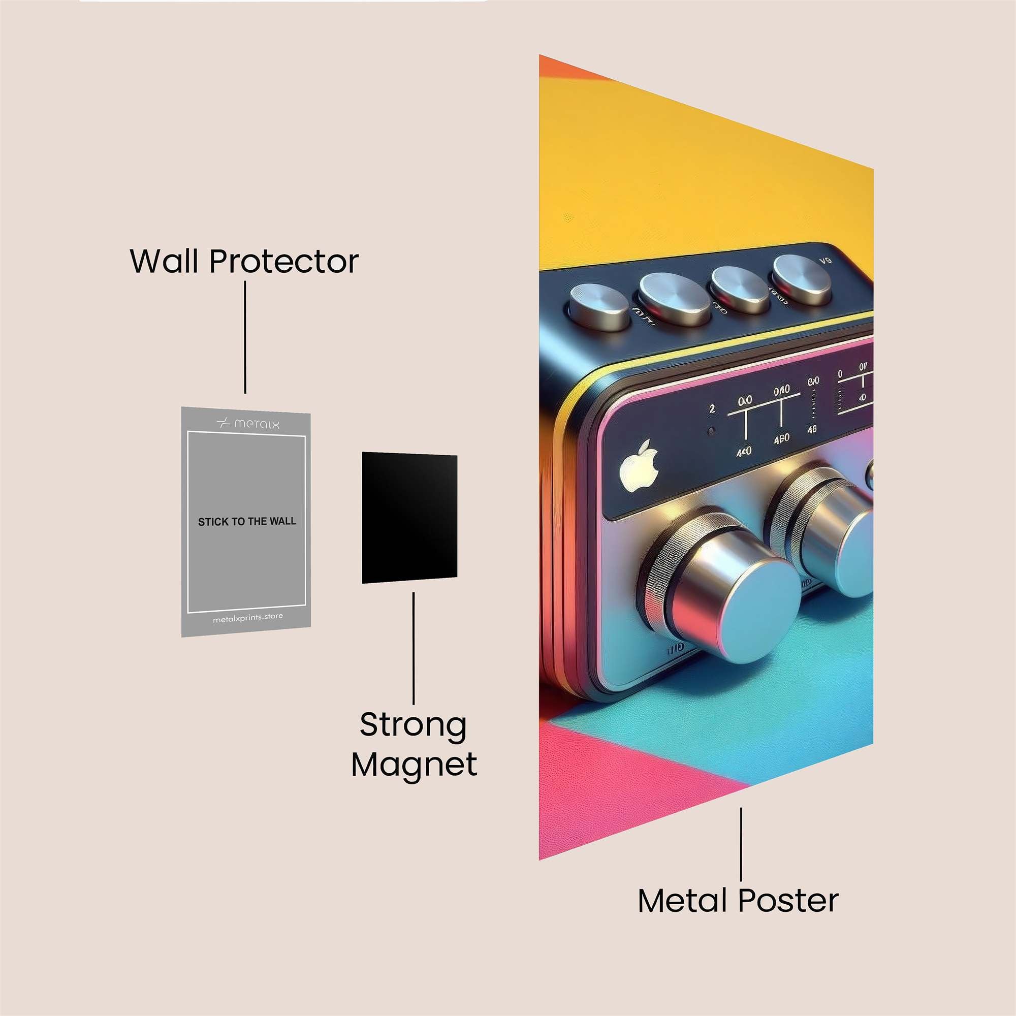 Apple Retro Safe Wall Magnetic / M