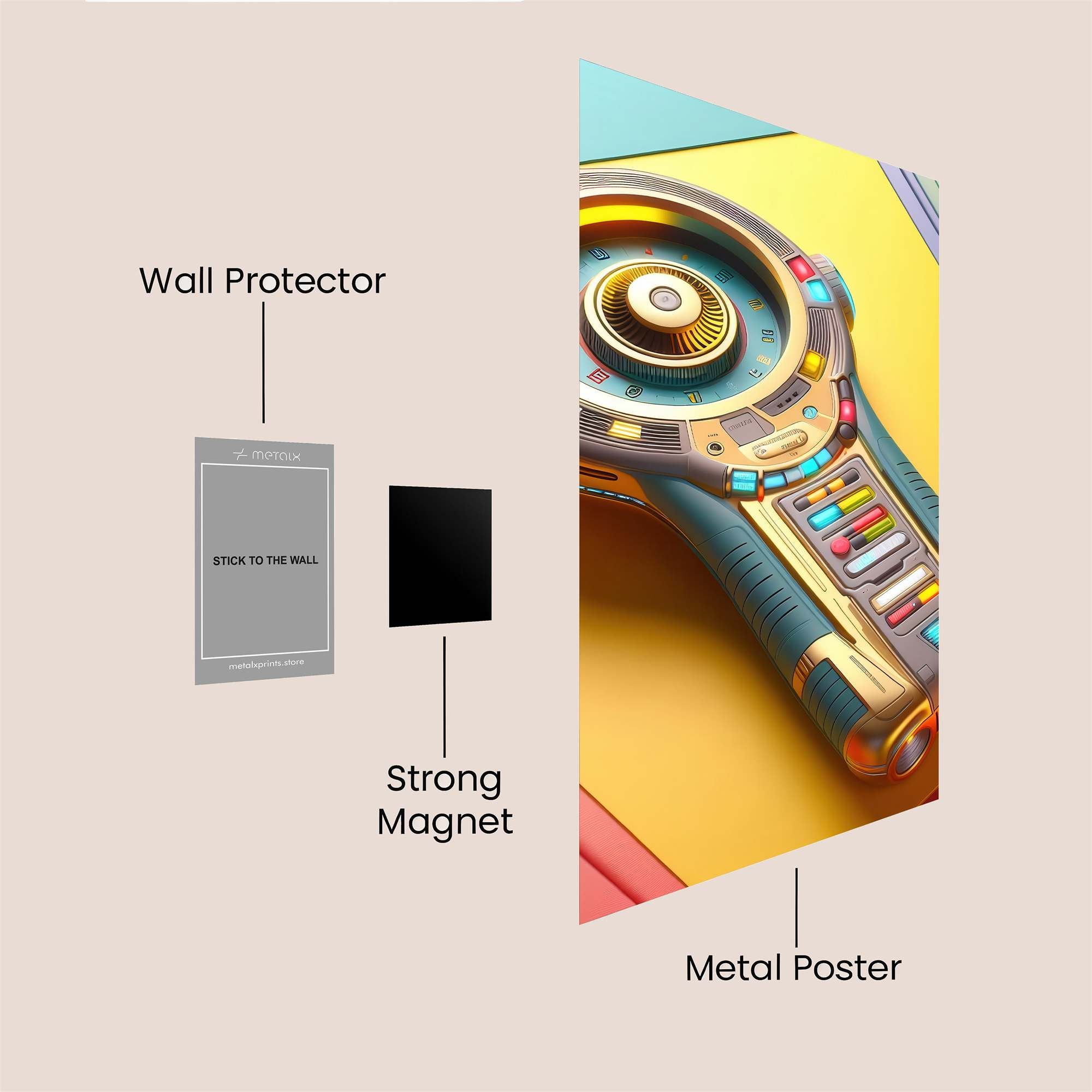 Gadget Gleeful Safe Wall Magnetic / M