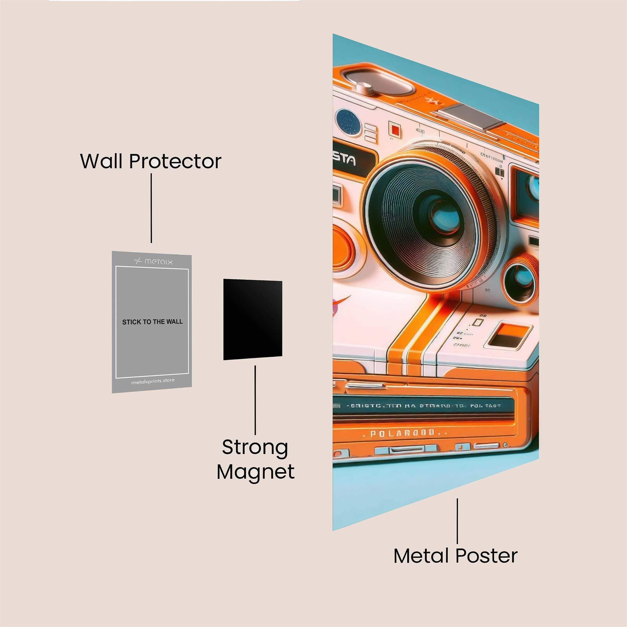 NASA Retro Safe Wall Magnetic / M