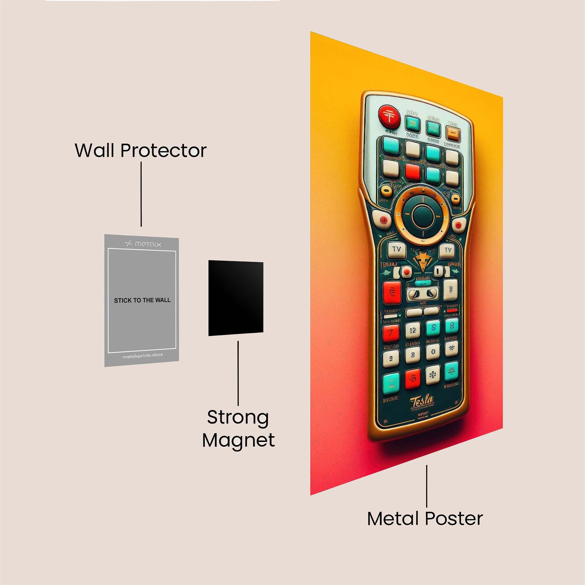Tesla Tranquil Safe Wall Magnetic / M
