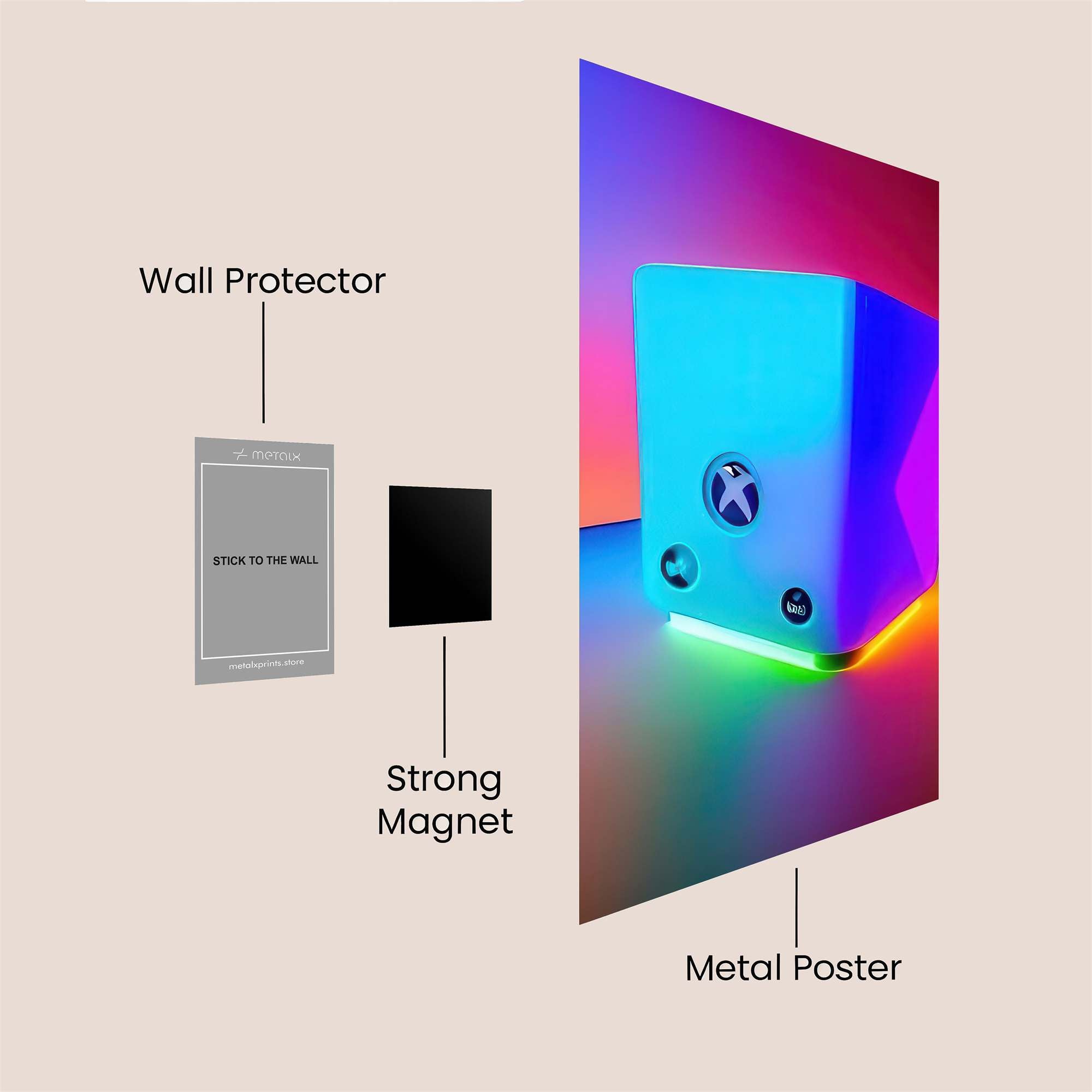 Xbox Radiant Safe Wall Magnetic / M