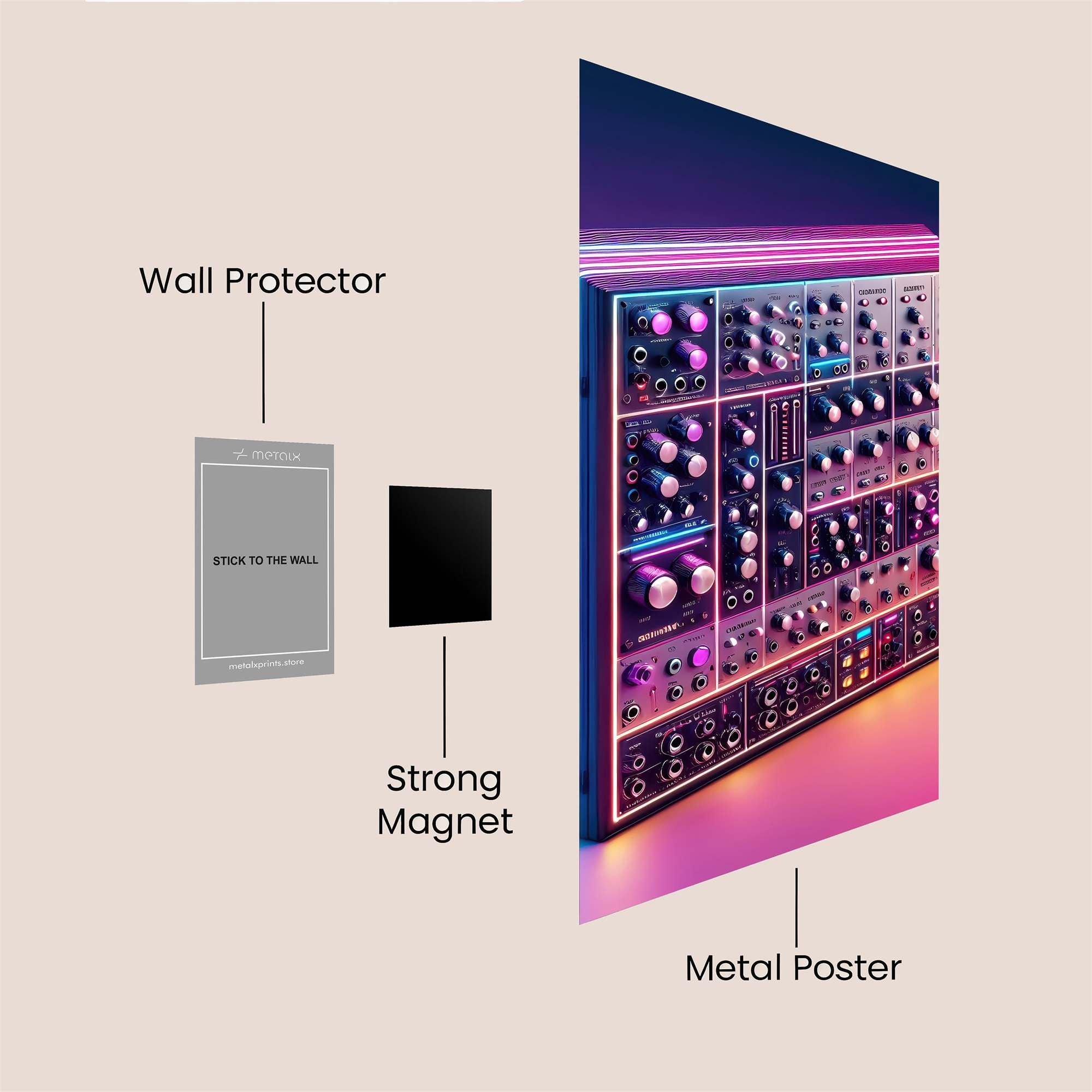 Synth Glow Safe Wall Magnetic / M