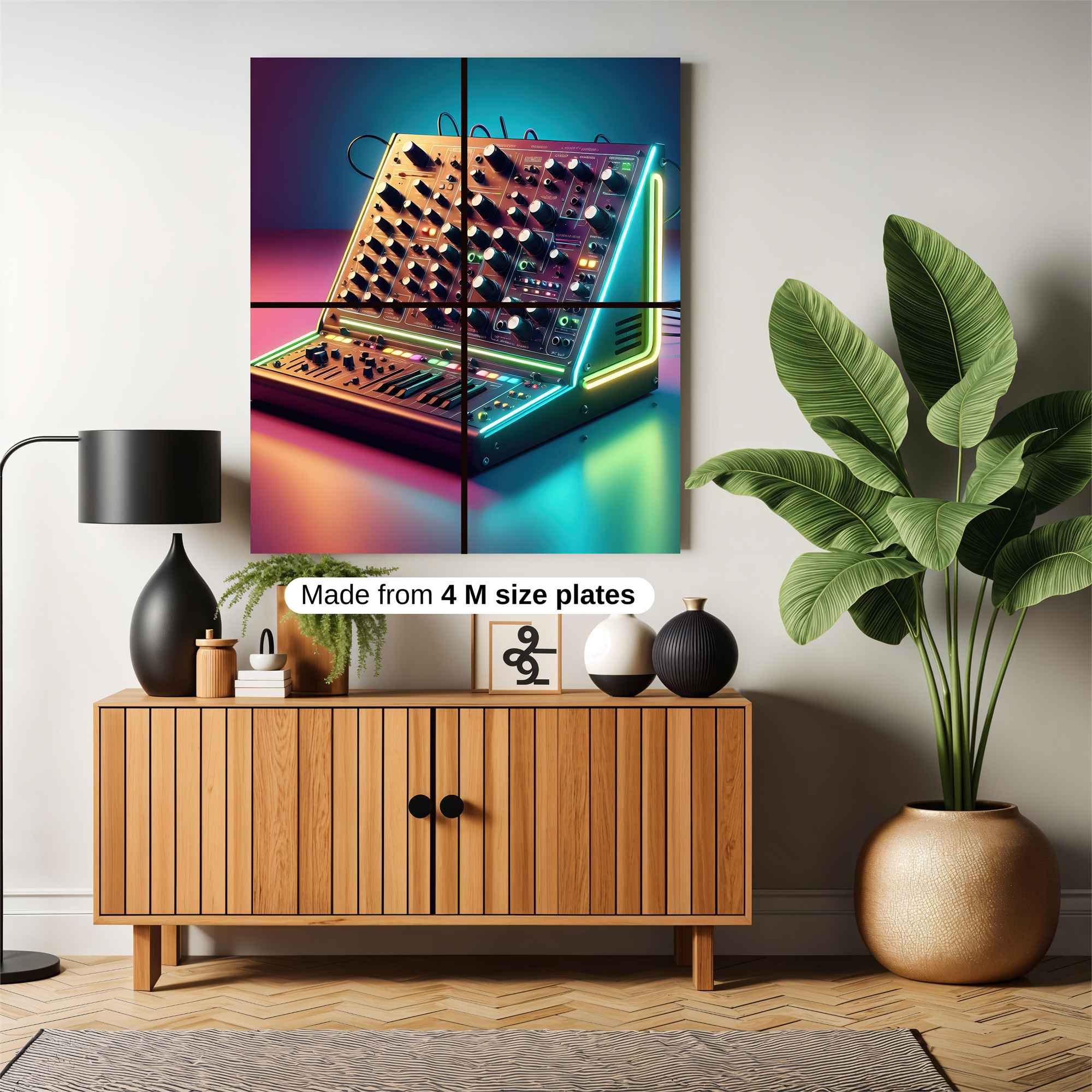 Synthesizer Glow Safe Wall Magnetic / M
