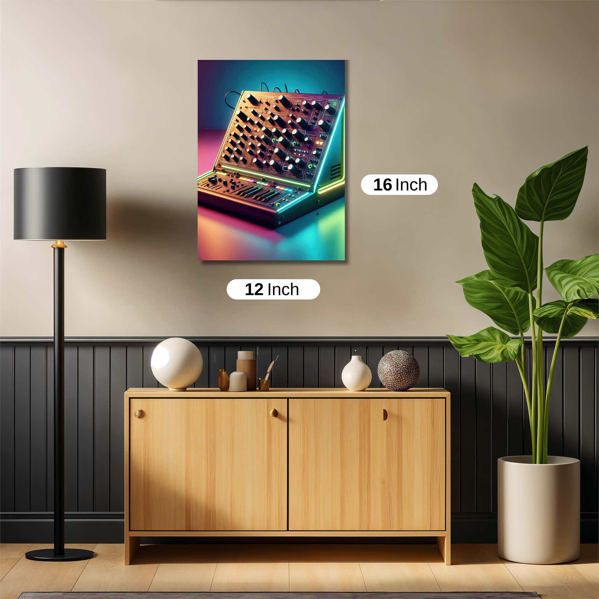 Synthesizer Glow Safe Wall Magnetic / M