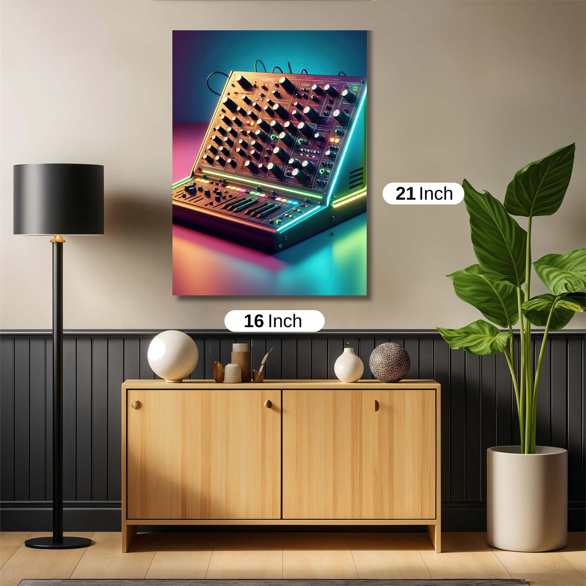 Synthesizer Glow Safe Wall Magnetic / M