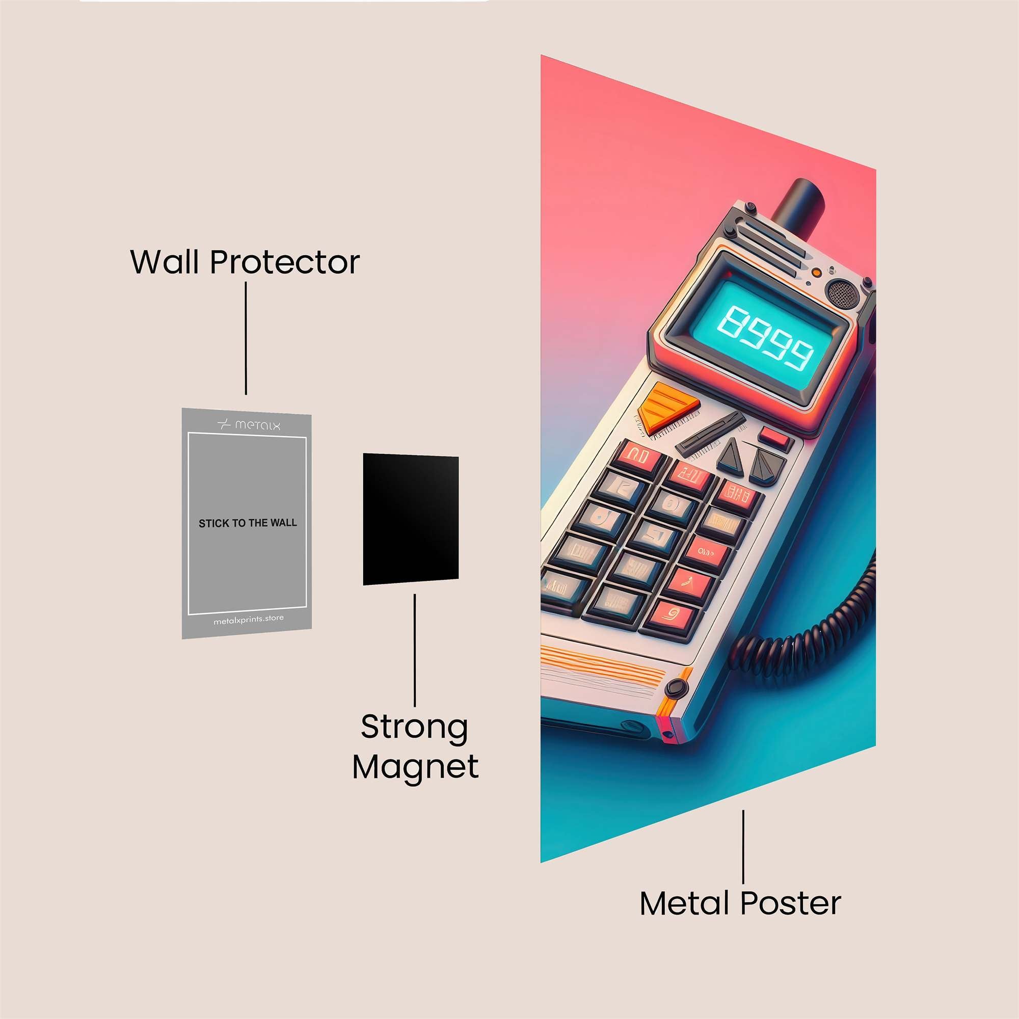 Retro Dream Safe Wall Magnetic / M