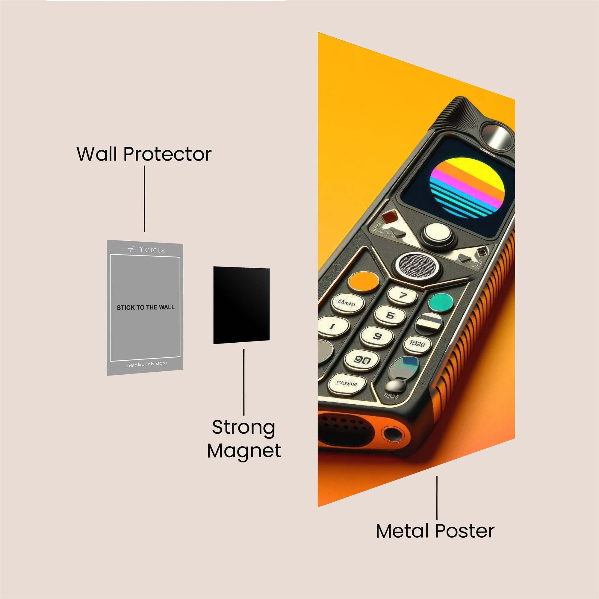 RetroVibe Safe Wall Magnetic / M