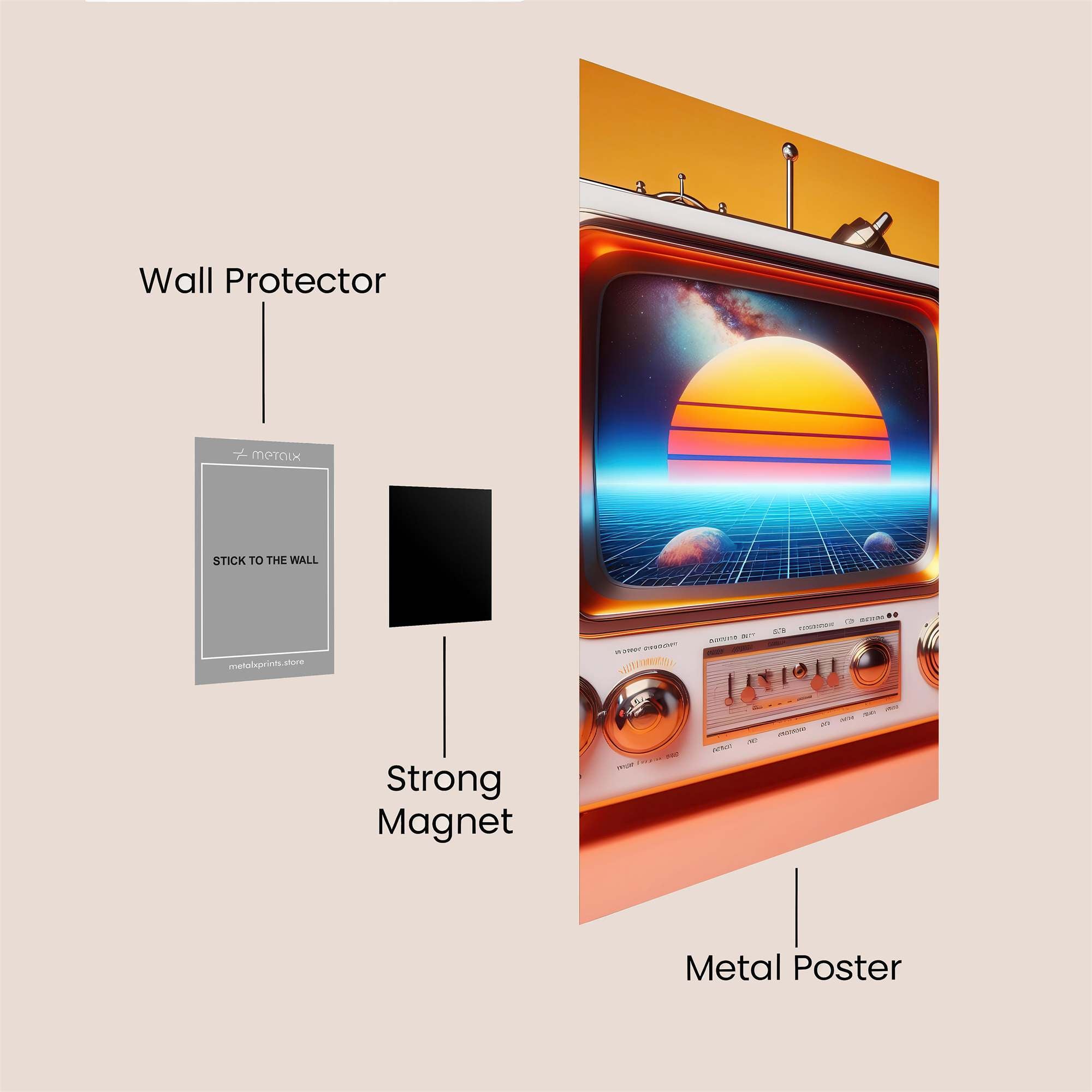 Retro Dream Safe Wall Magnetic / M