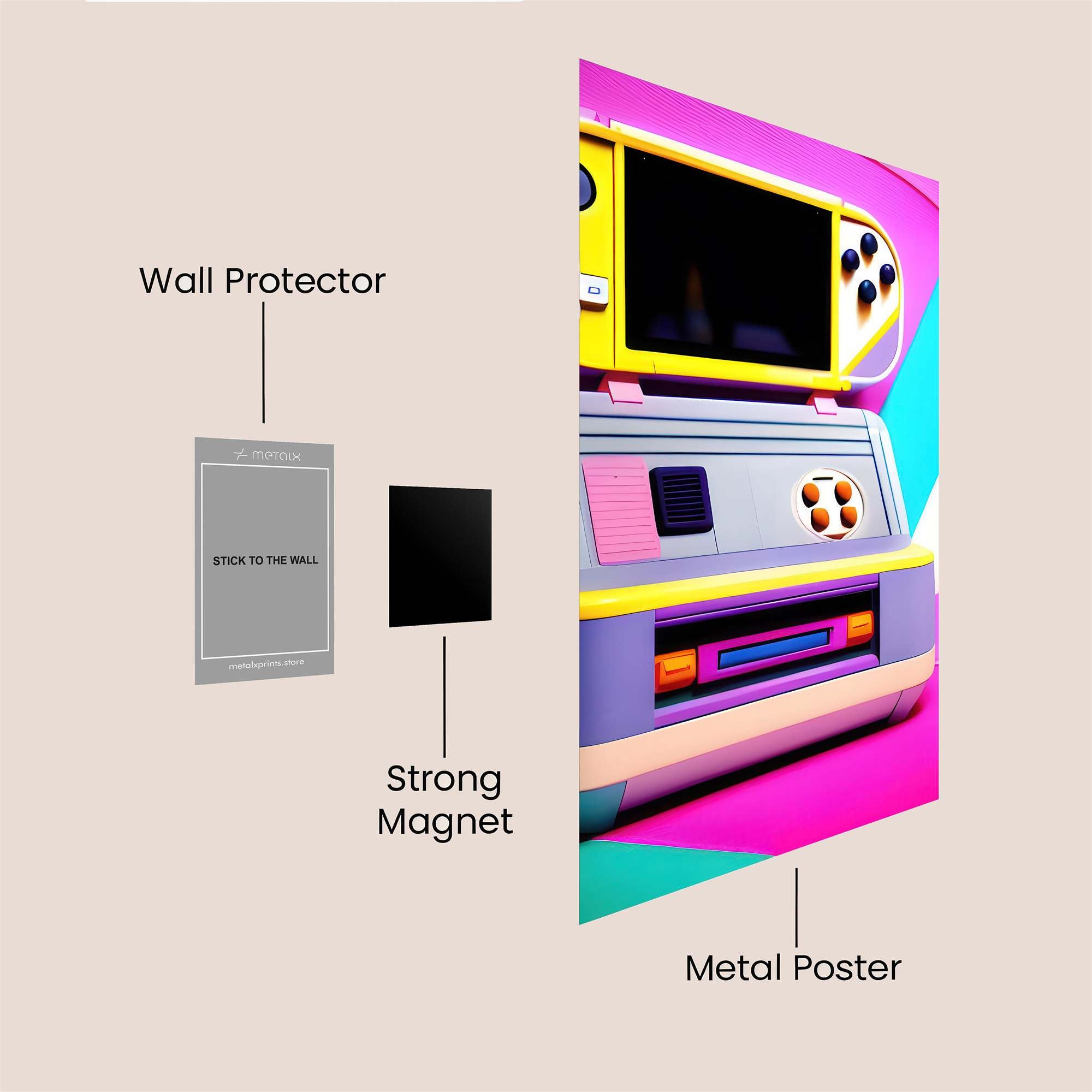 Gameboy Dream Safe Wall Magnetic / M