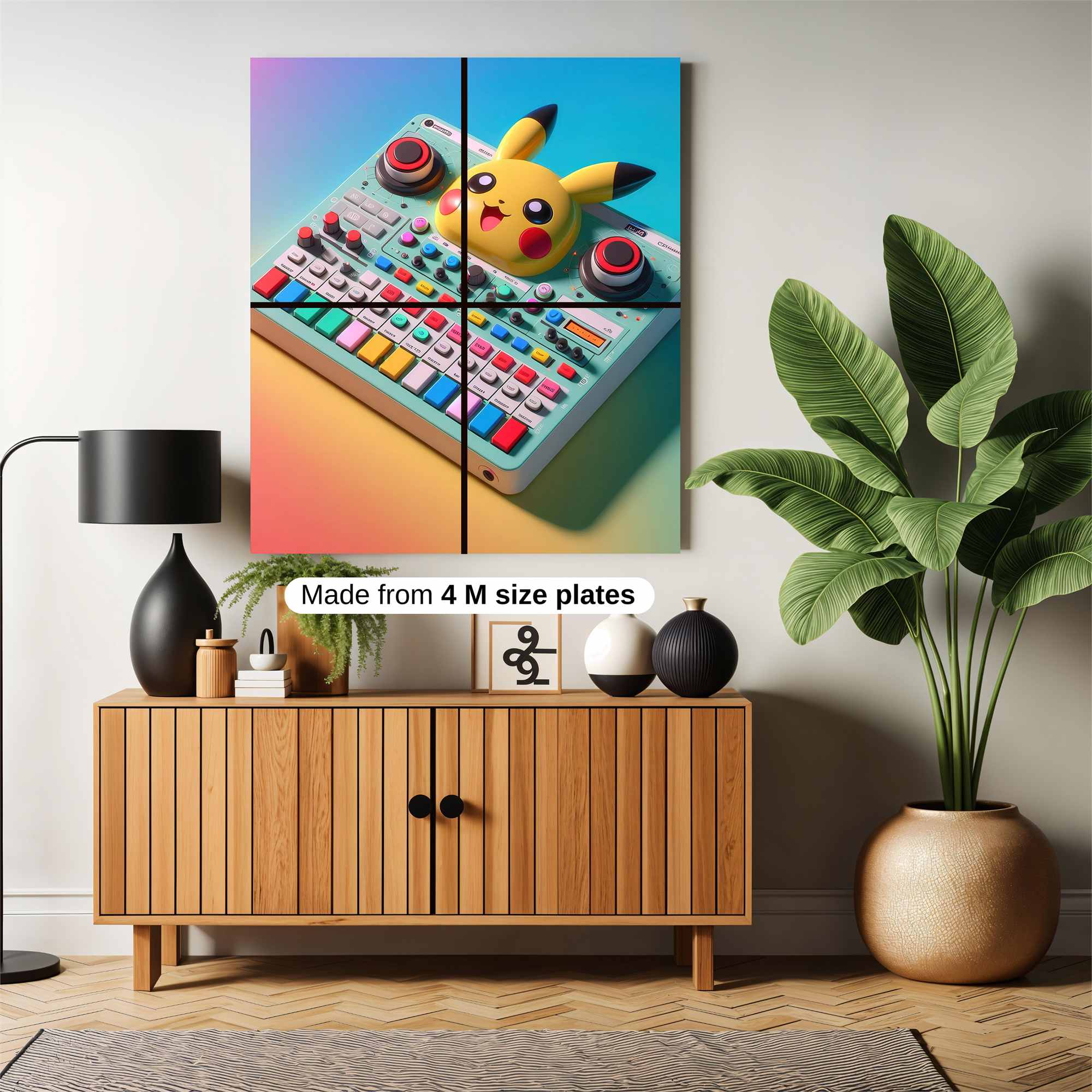 Pikachu Party Safe Wall Magnetic / M