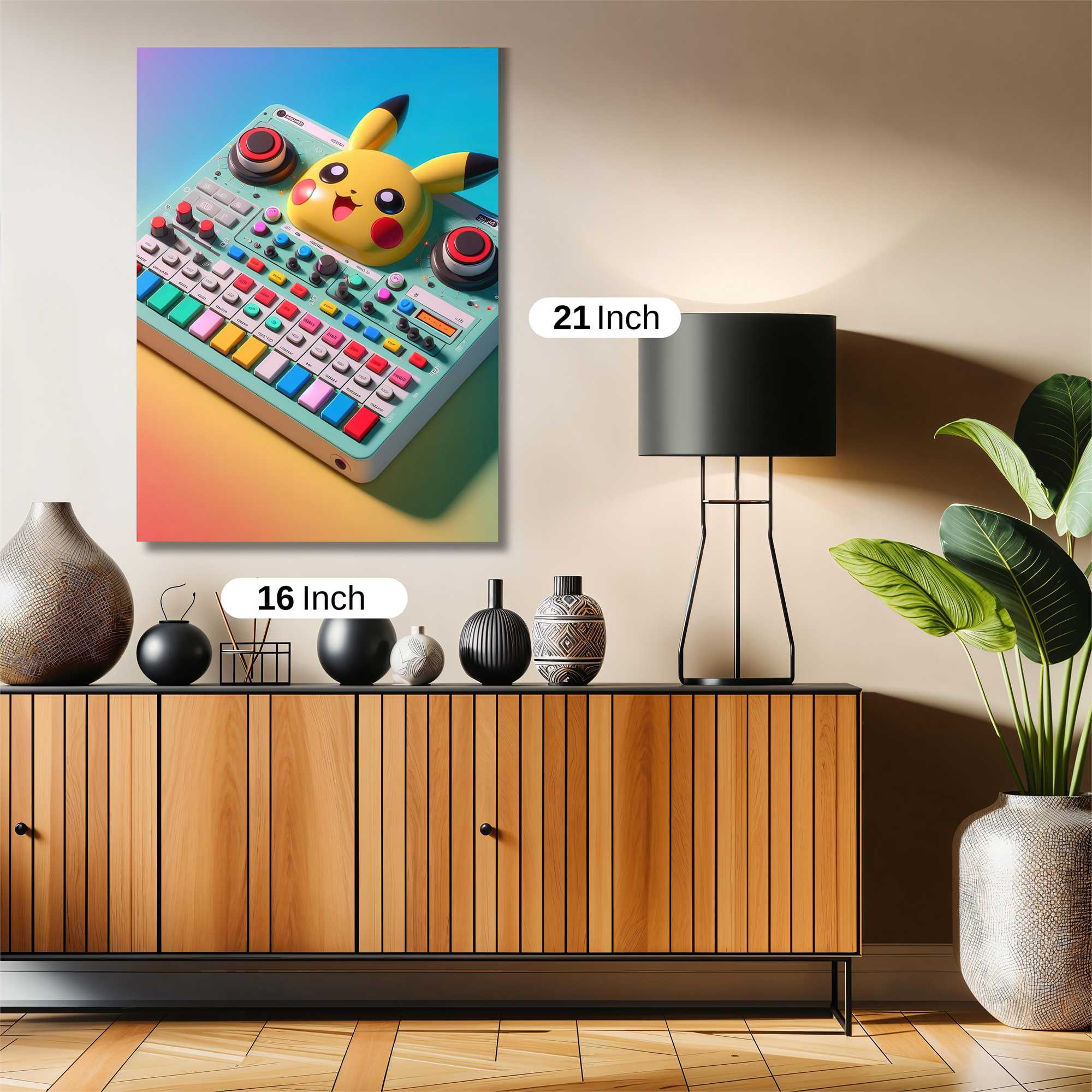 Pikachu Party Safe Wall Magnetic / M