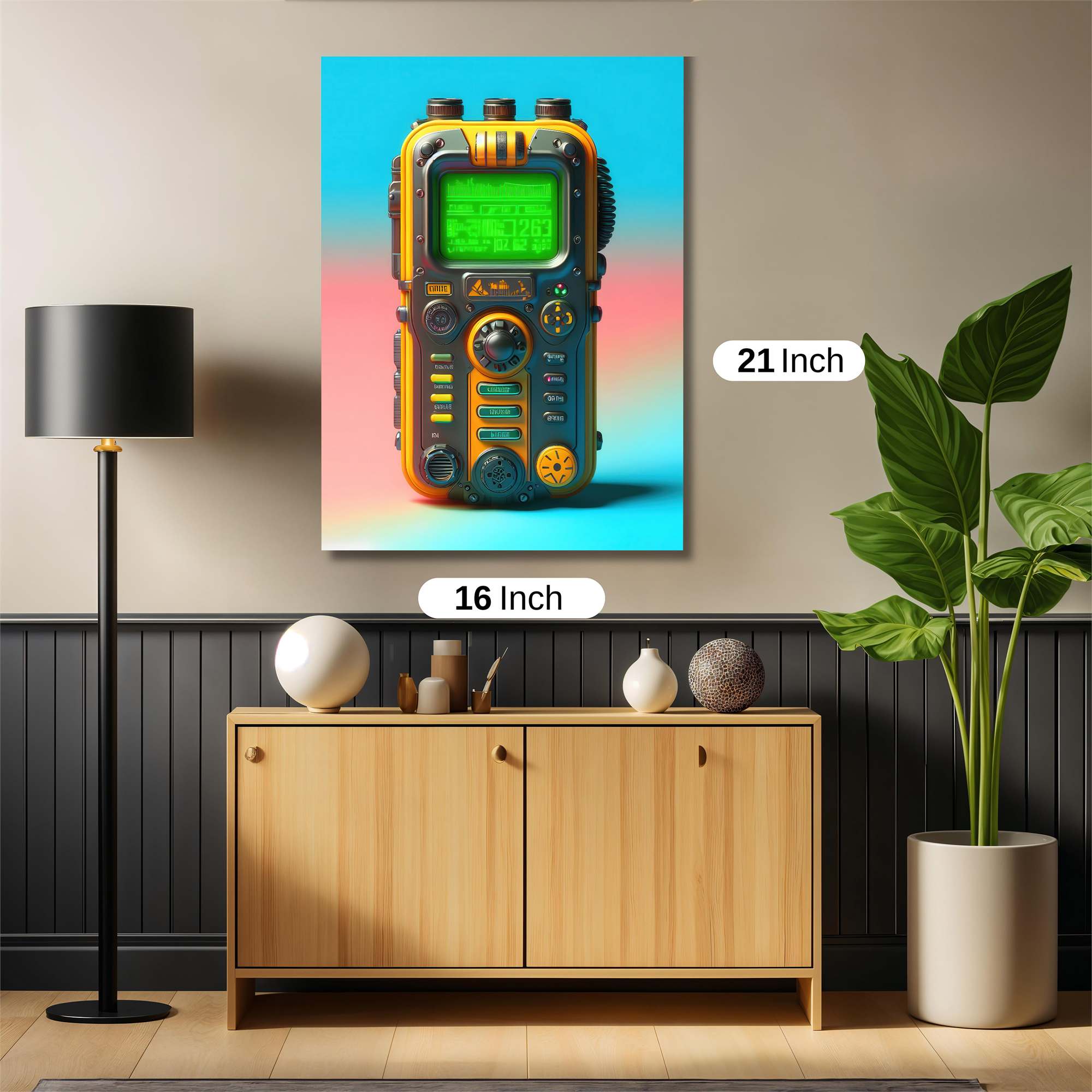 Pip-Boy Vibrant Safe Wall Magnetic / M