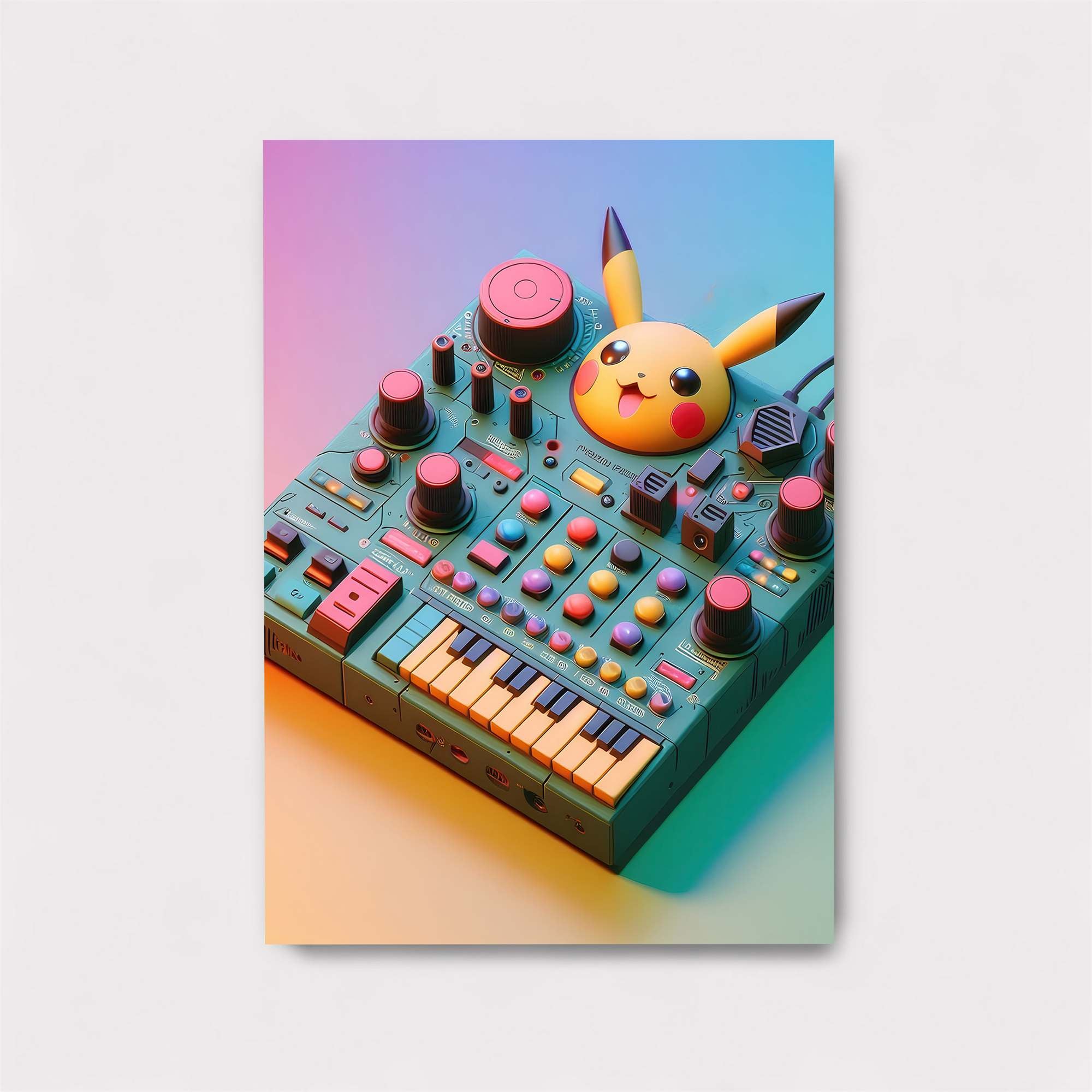 Pikachu Playful Safe Wall Magnetic / M