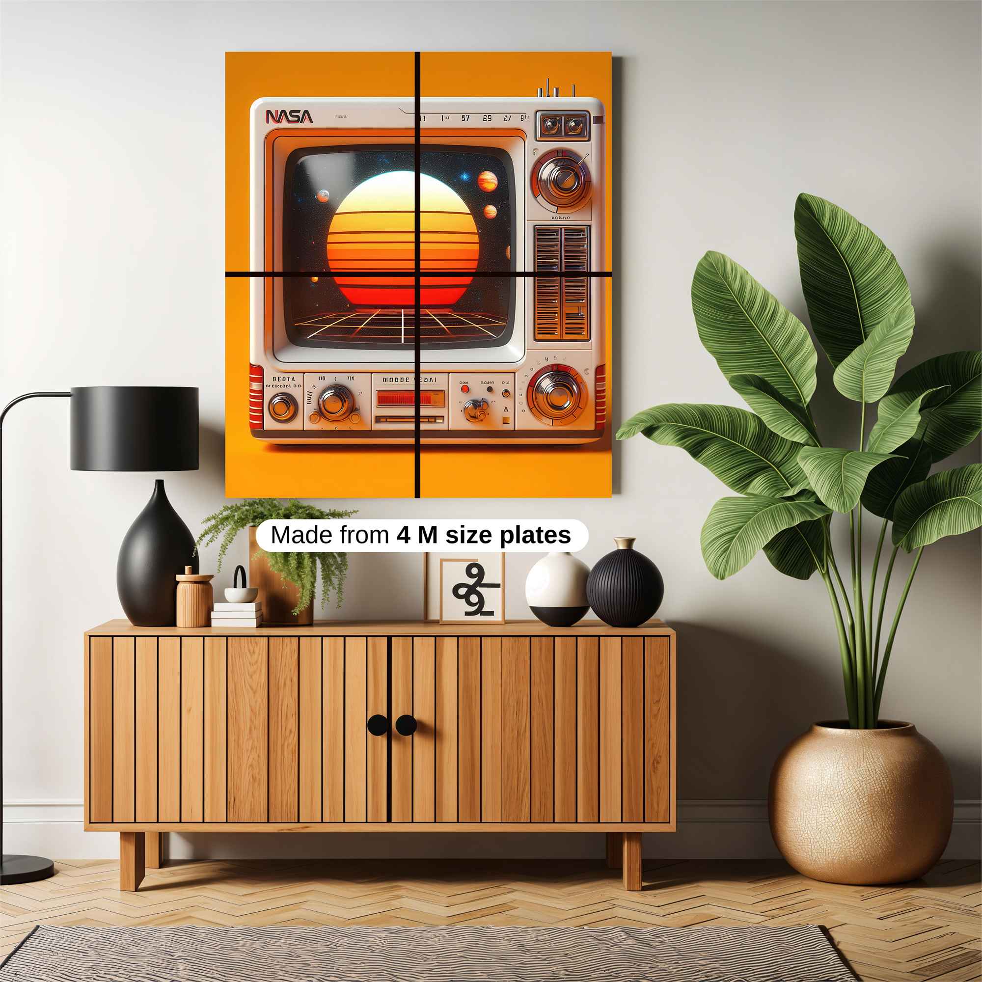 NASA Nostalgic Safe Wall Magnetic / M