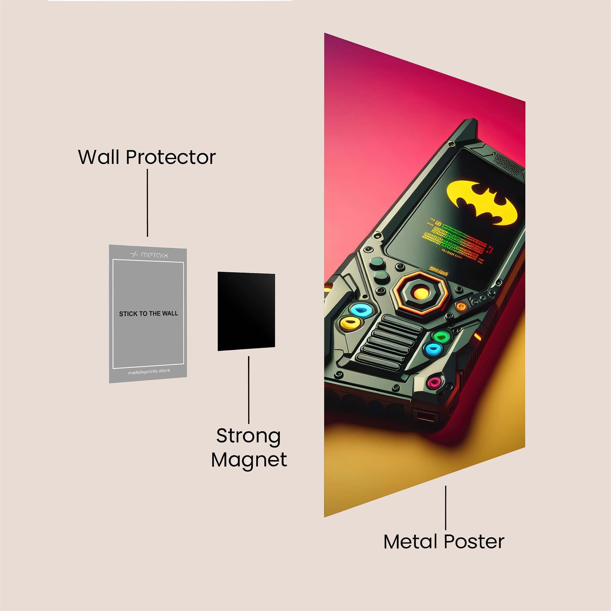 Batman Gadget Safe Wall Magnetic / M