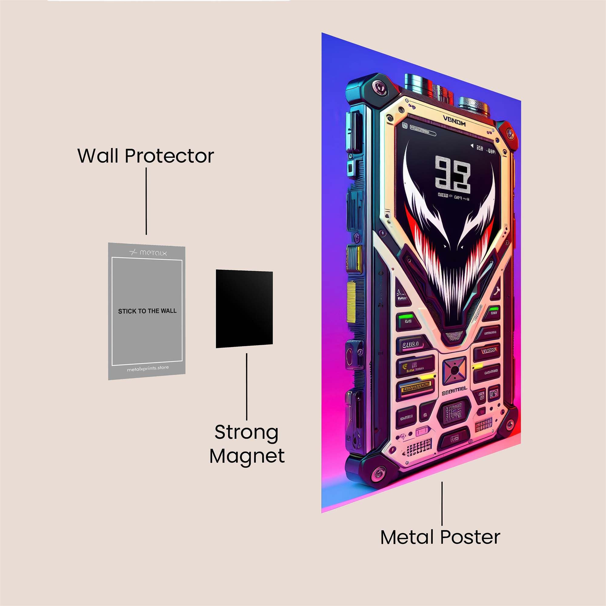 Venom Pulse Safe Wall Magnetic / M