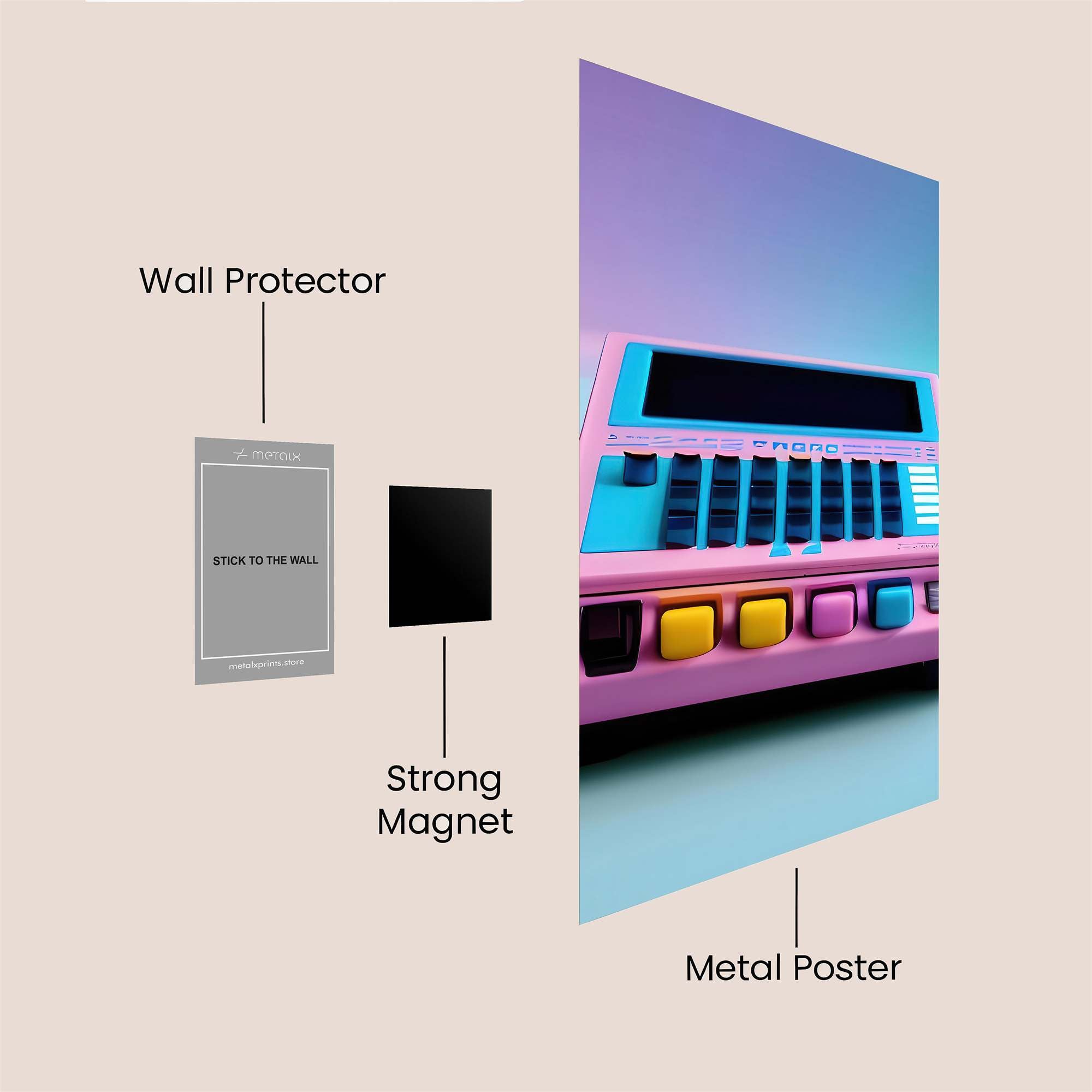 Retro Dream Safe Wall Magnetic / M