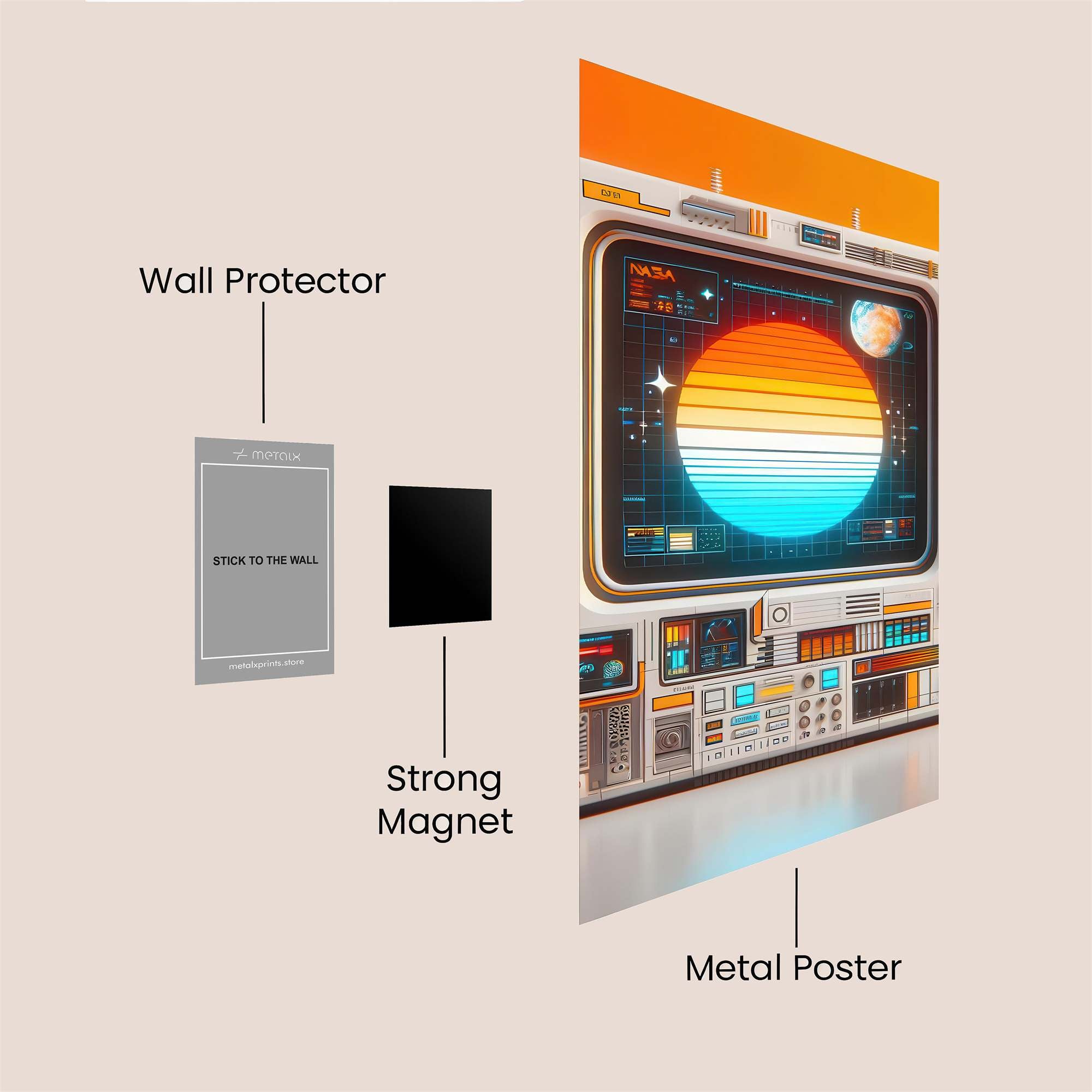 Retro Dream Safe Wall Magnetic / M