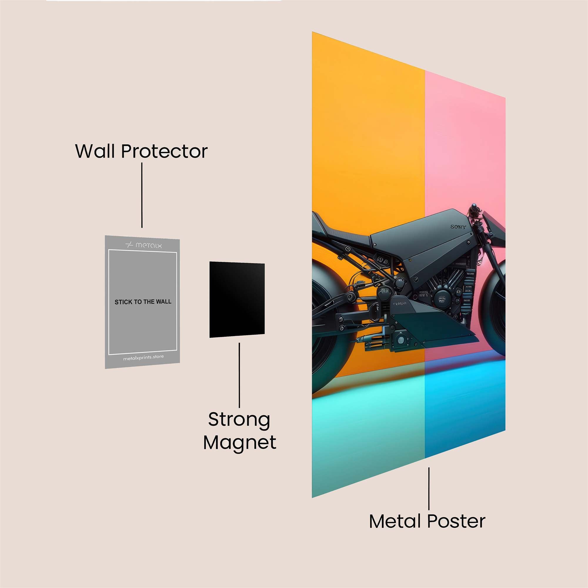 Cyber Serenity Safe Wall Magnetic / M