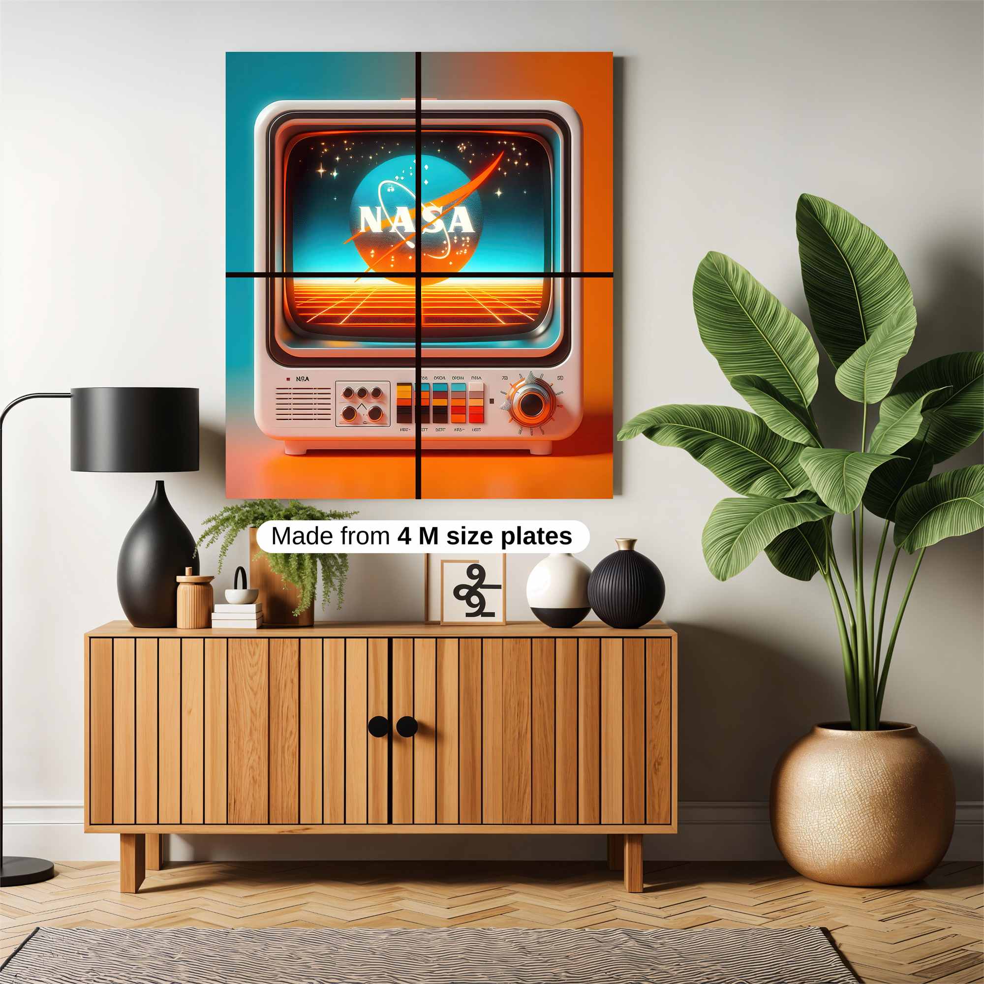 NASA Nostalgia Safe Wall Magnetic / M
