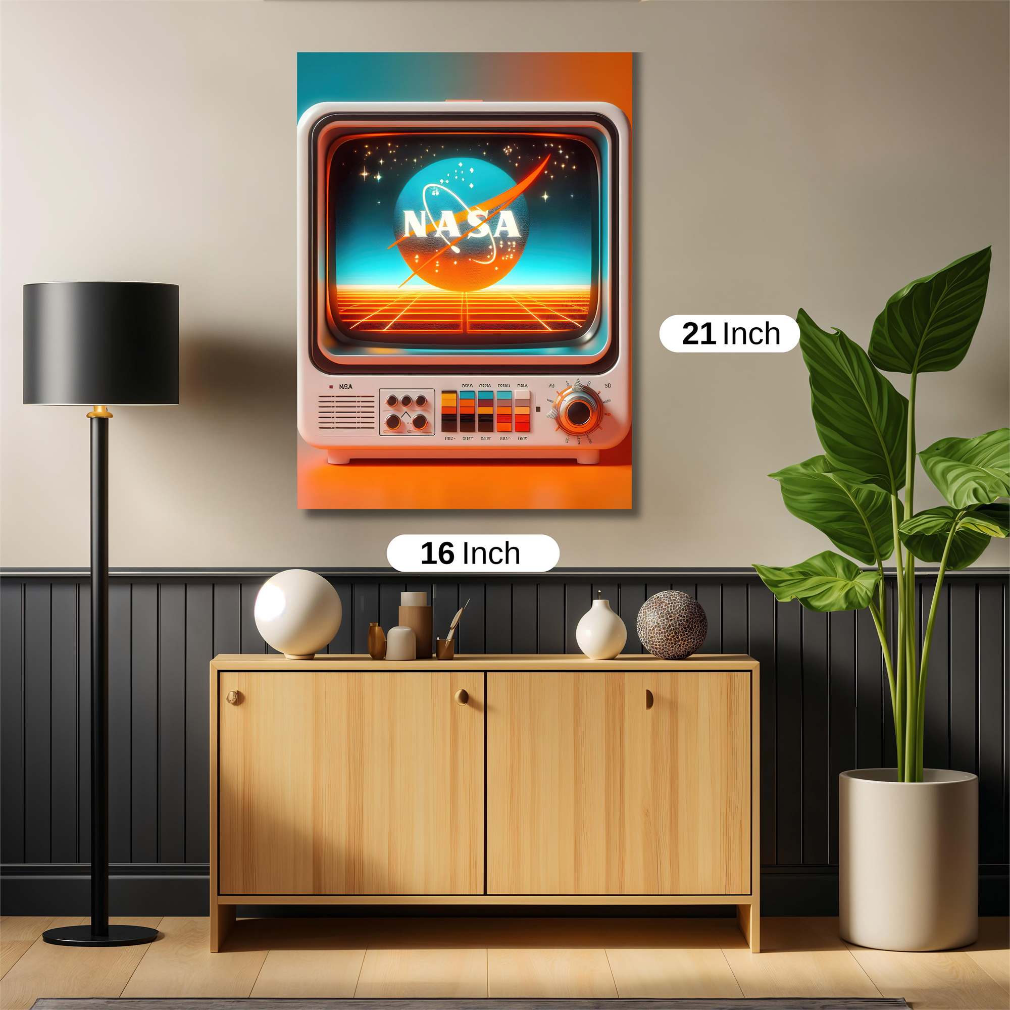 NASA Nostalgia Safe Wall Magnetic / M