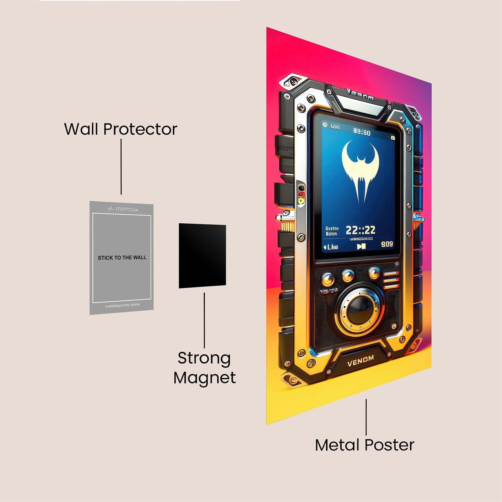 Venom Vibe Safe Wall Magnetic / M