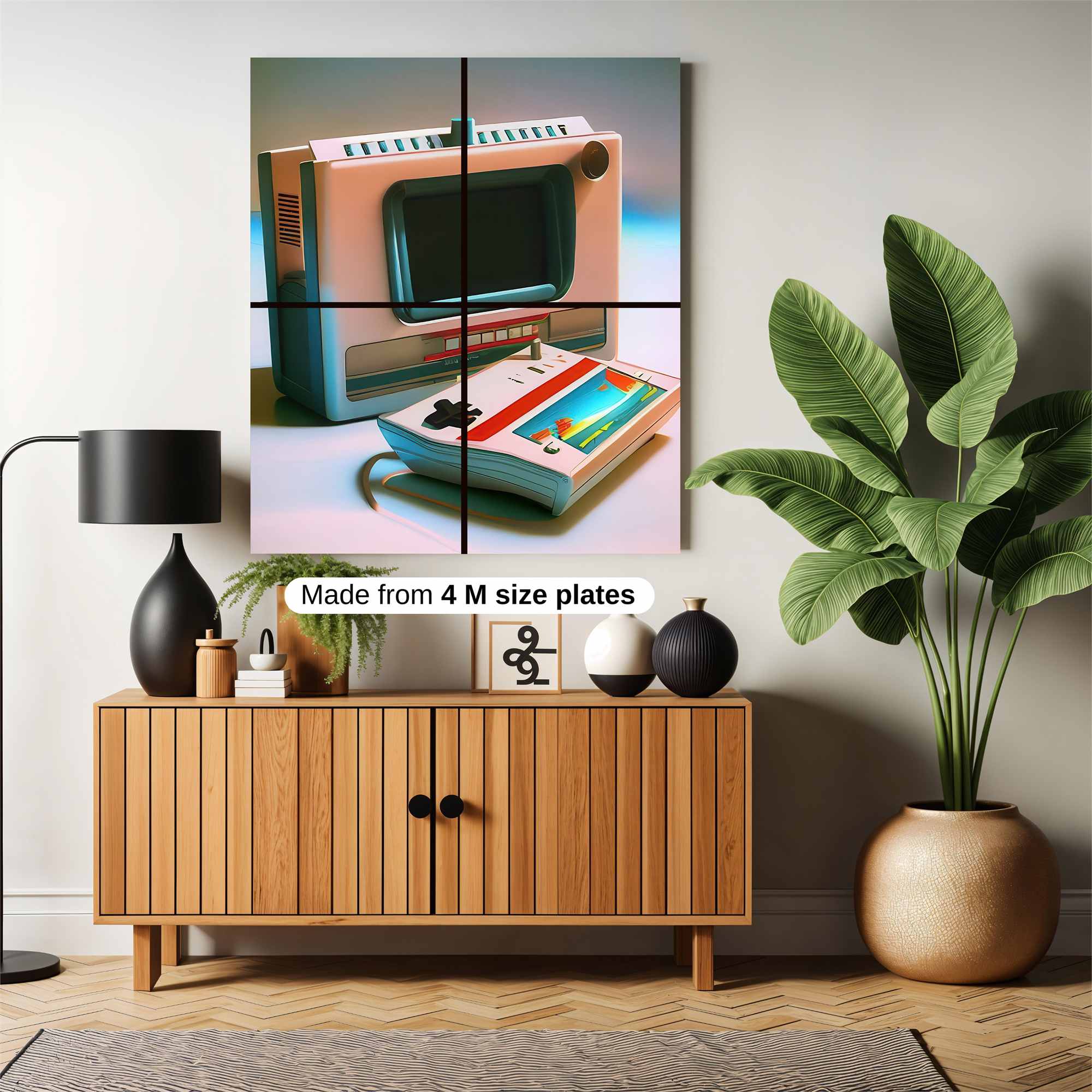 Pixelated Nostalgia Safe Wall Magnetic / M