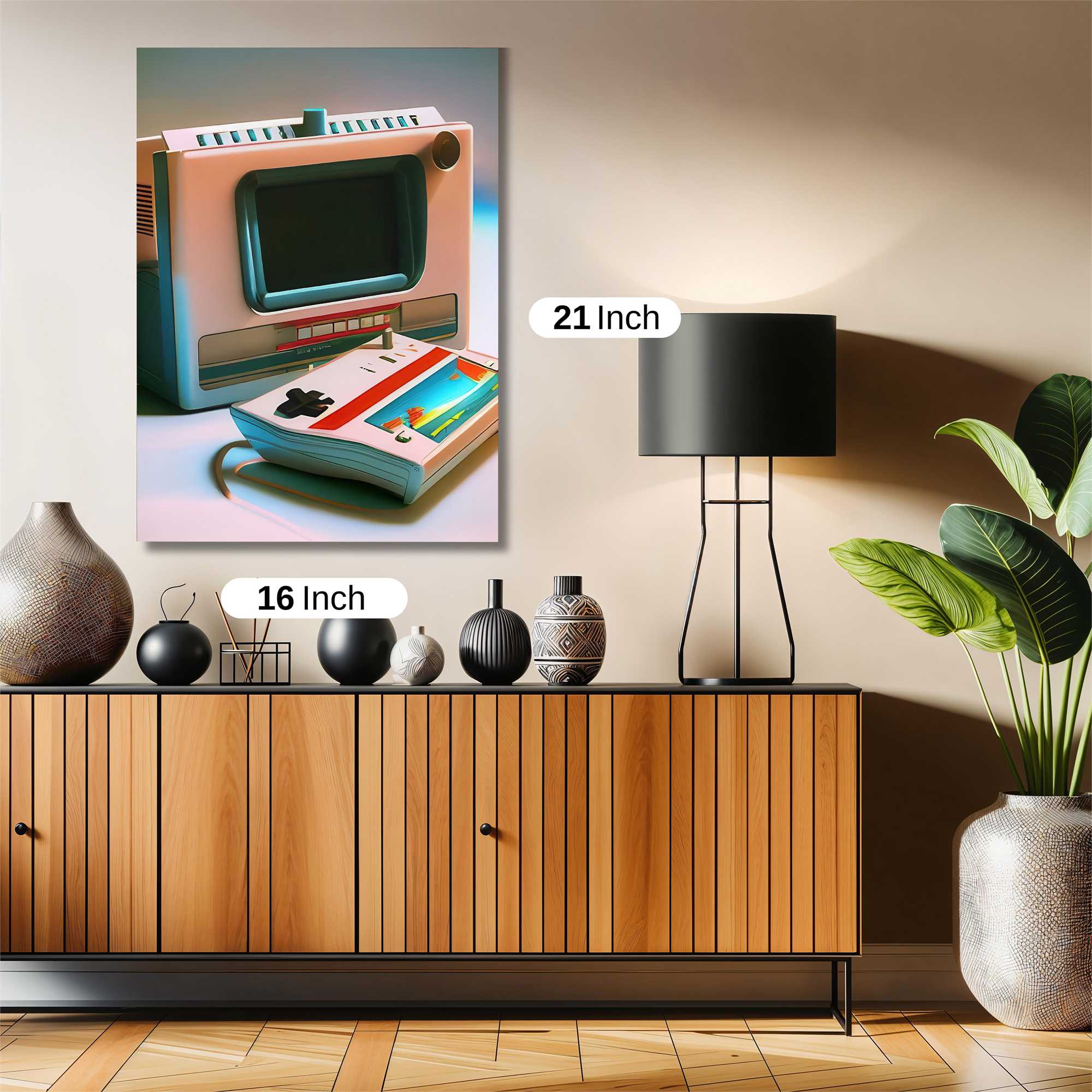 Pixelated Nostalgia Safe Wall Magnetic / M