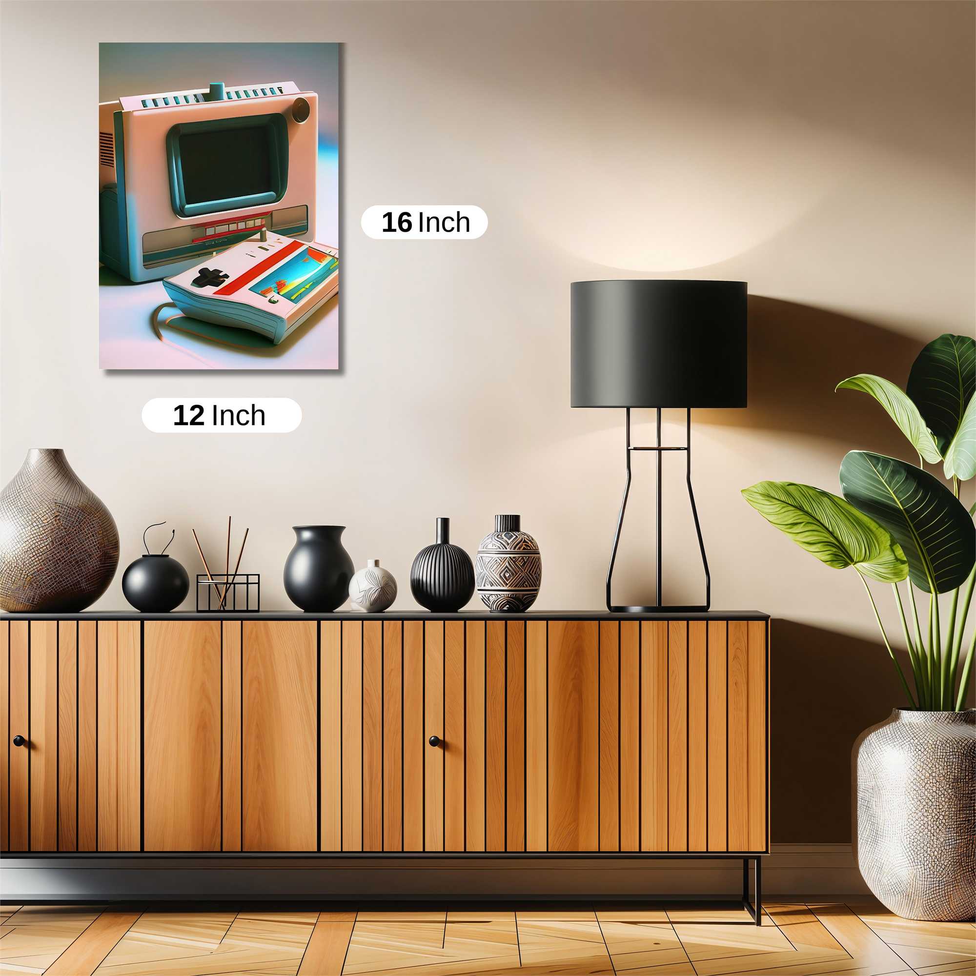 Pixelated Nostalgia Safe Wall Magnetic / M