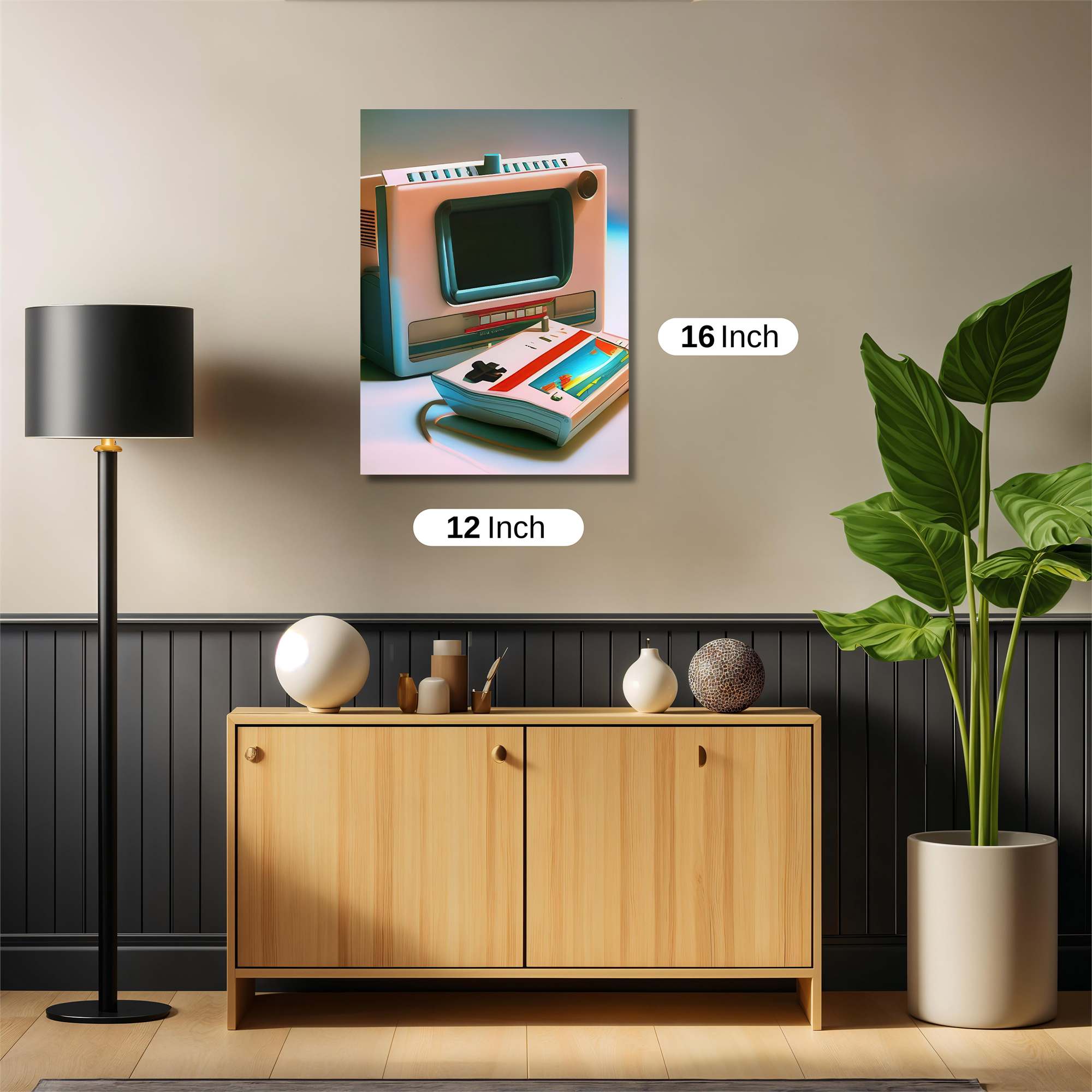 Pixelated Nostalgia Safe Wall Magnetic / M