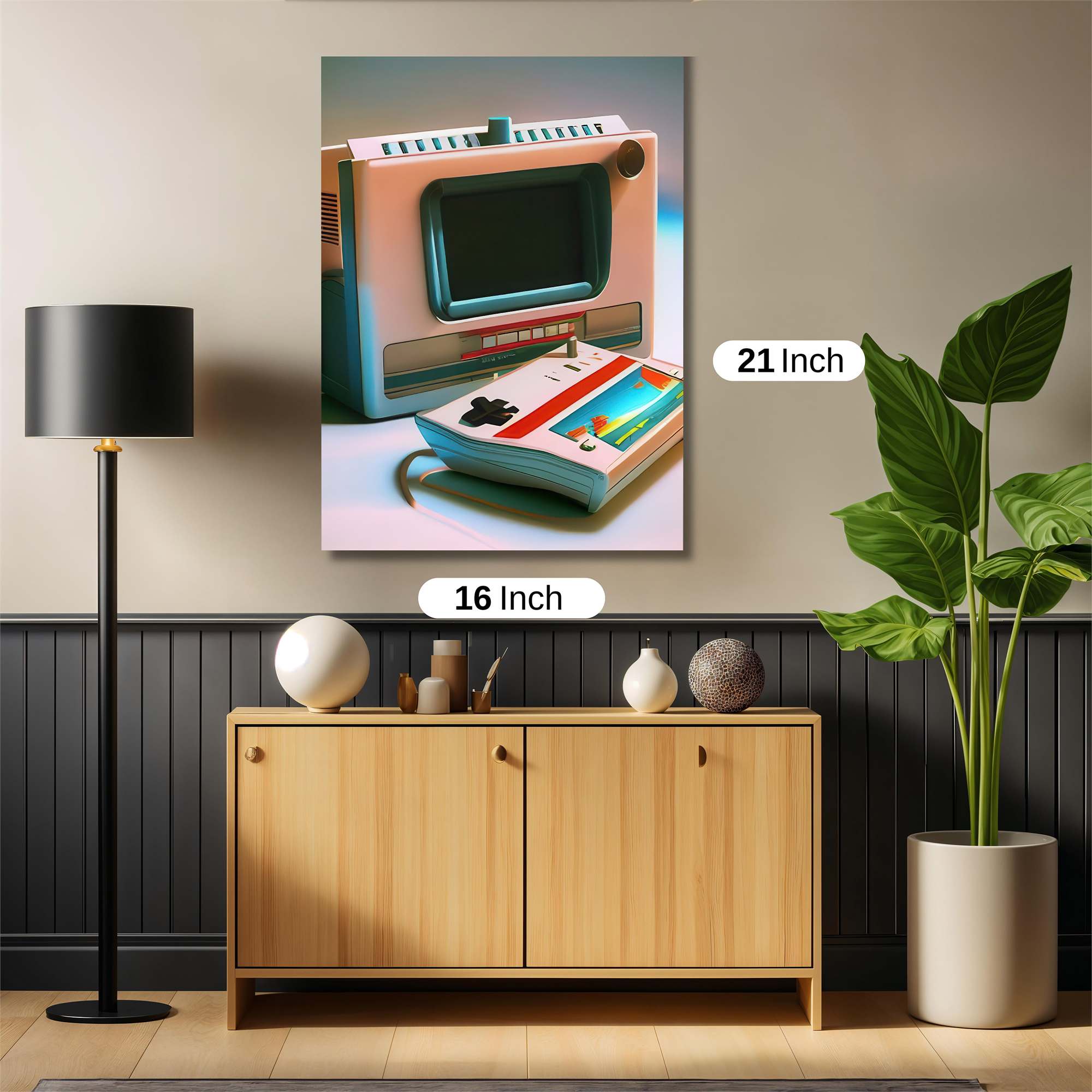 Pixelated Nostalgia Safe Wall Magnetic / M