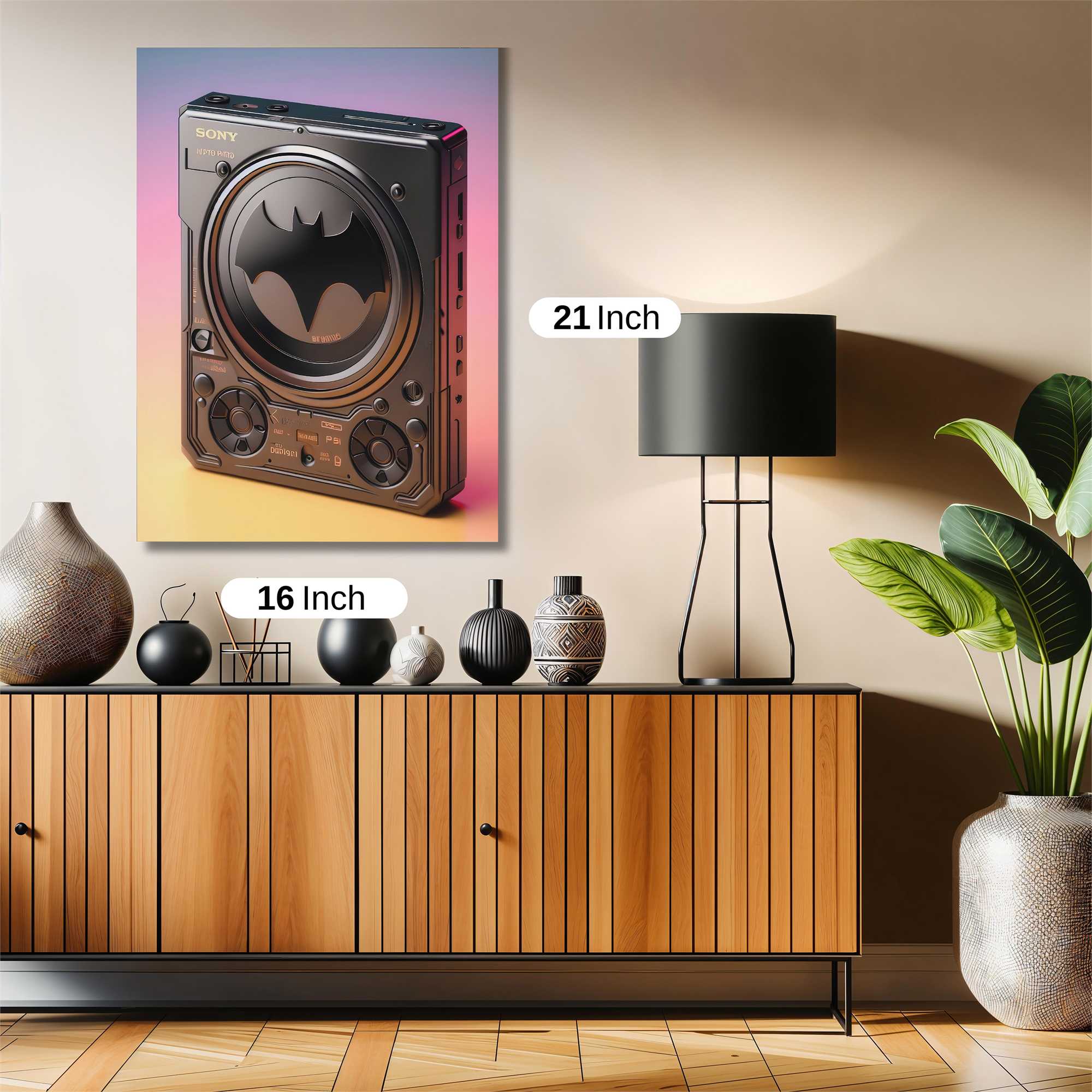 Batman Boombox Safe Wall Magnetic / M