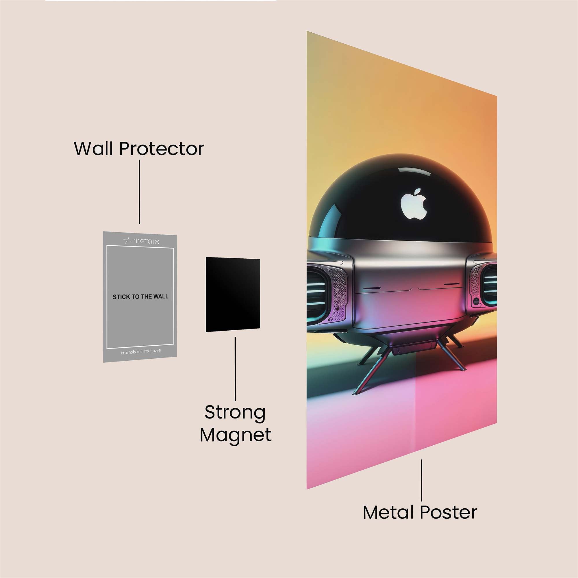 Apple Odyssey Safe Wall Magnetic / M
