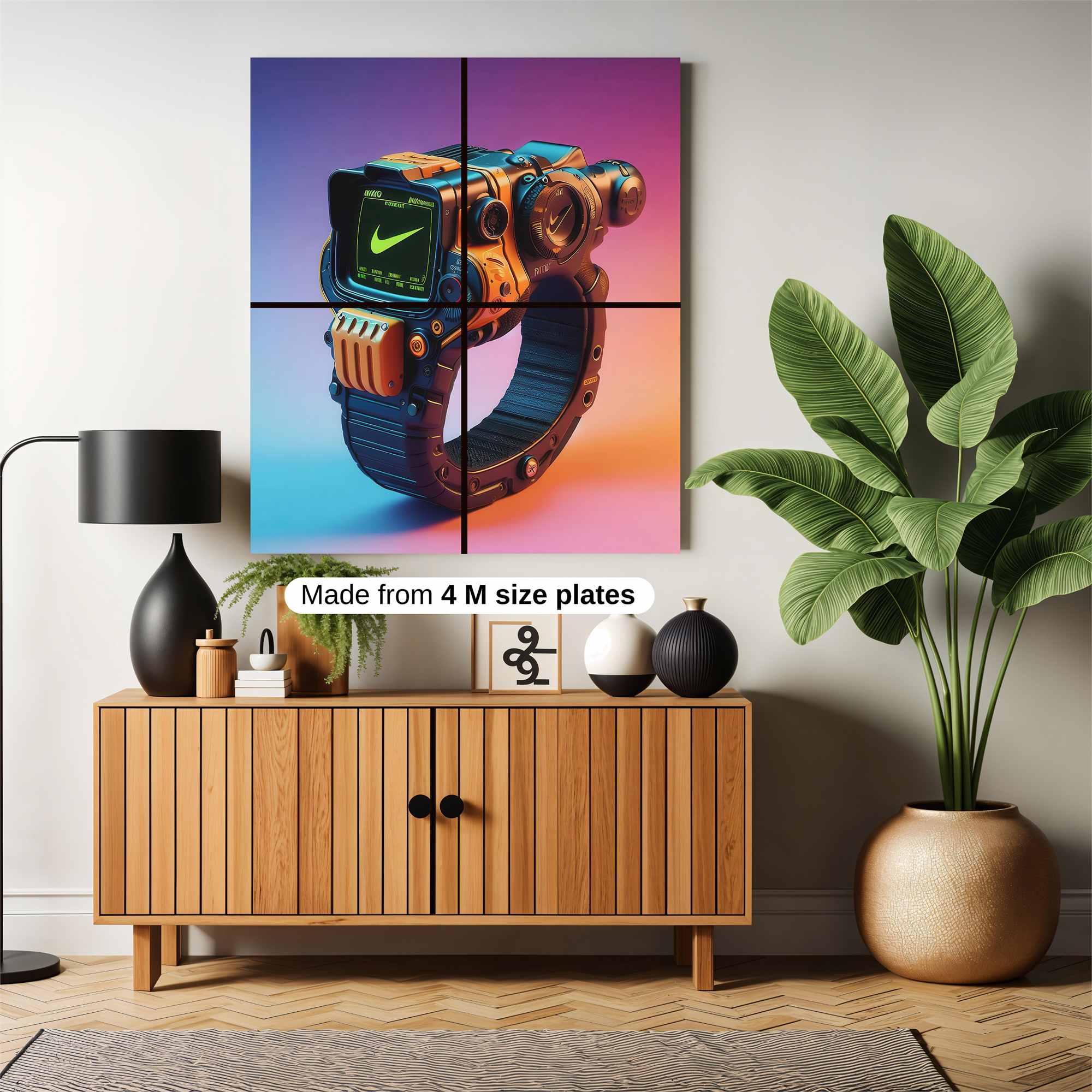 Pip-Boy Futuristic Safe Wall Magnetic / M