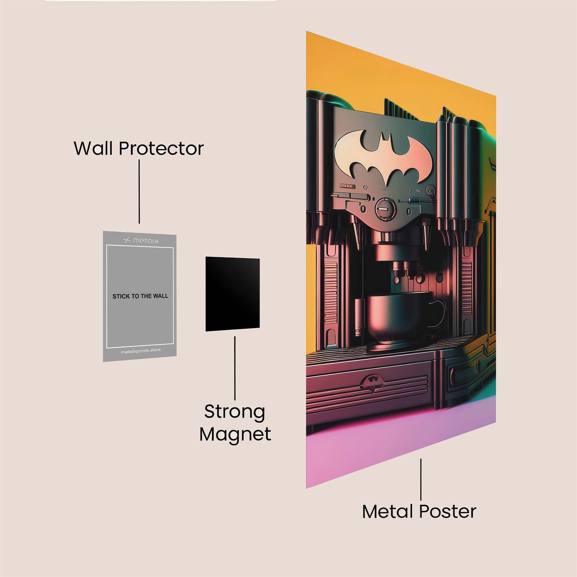 Batman Brew Safe Wall Magnetic / M