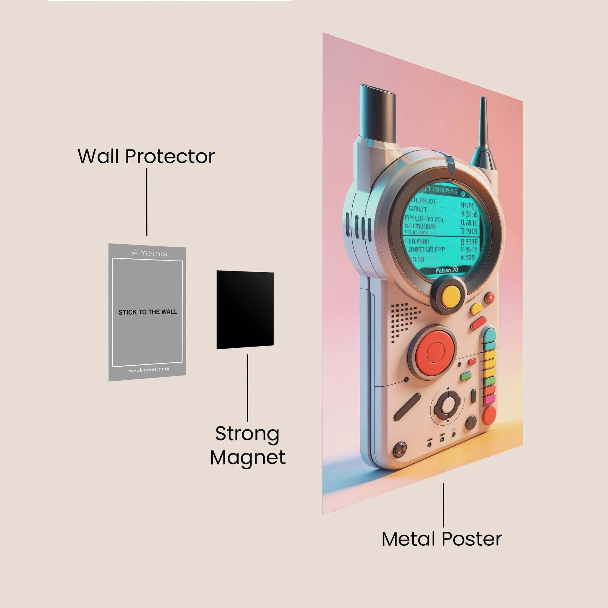 Spy Gadget Safe Wall Magnetic / M