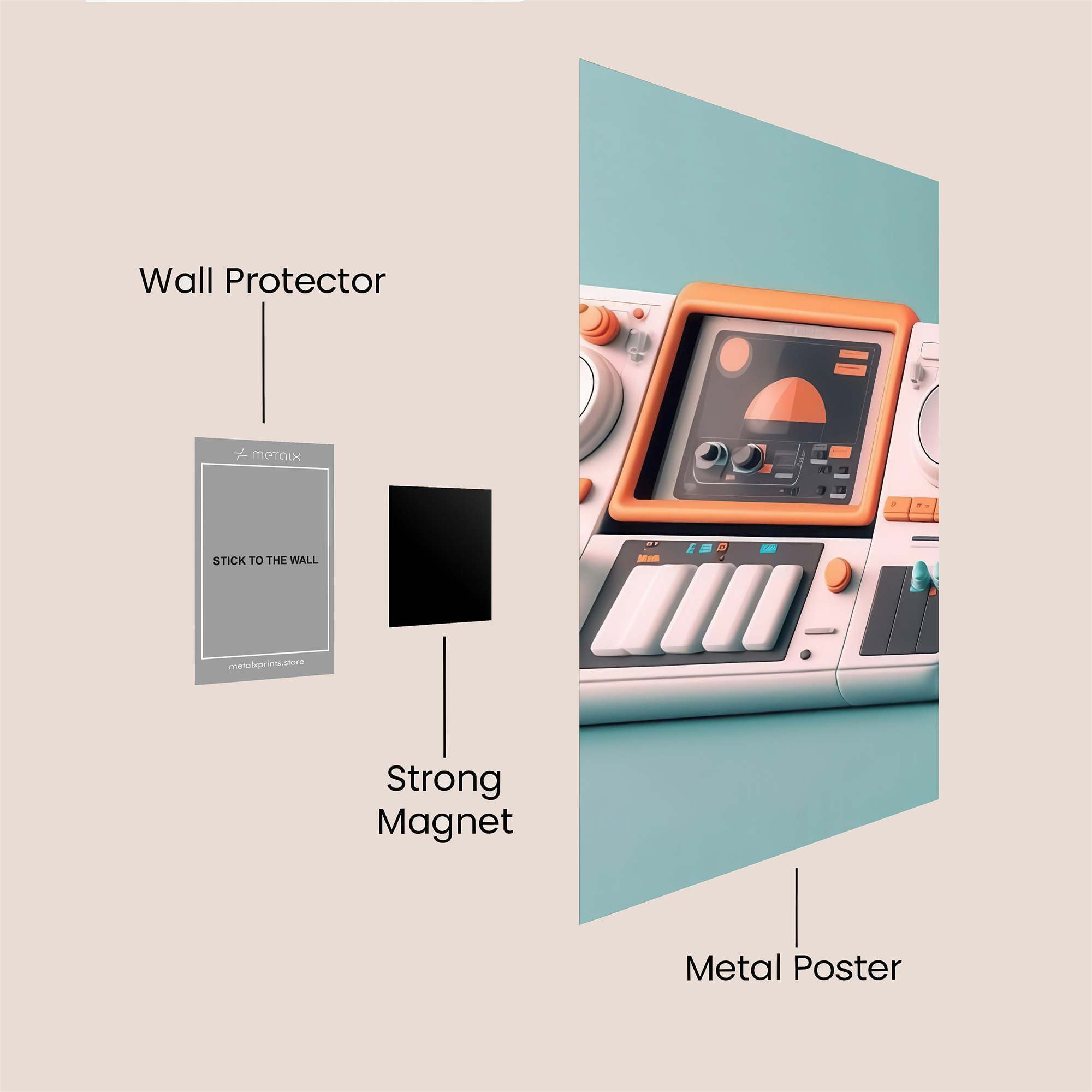 Synth Serenity Safe Wall Magnetic / M