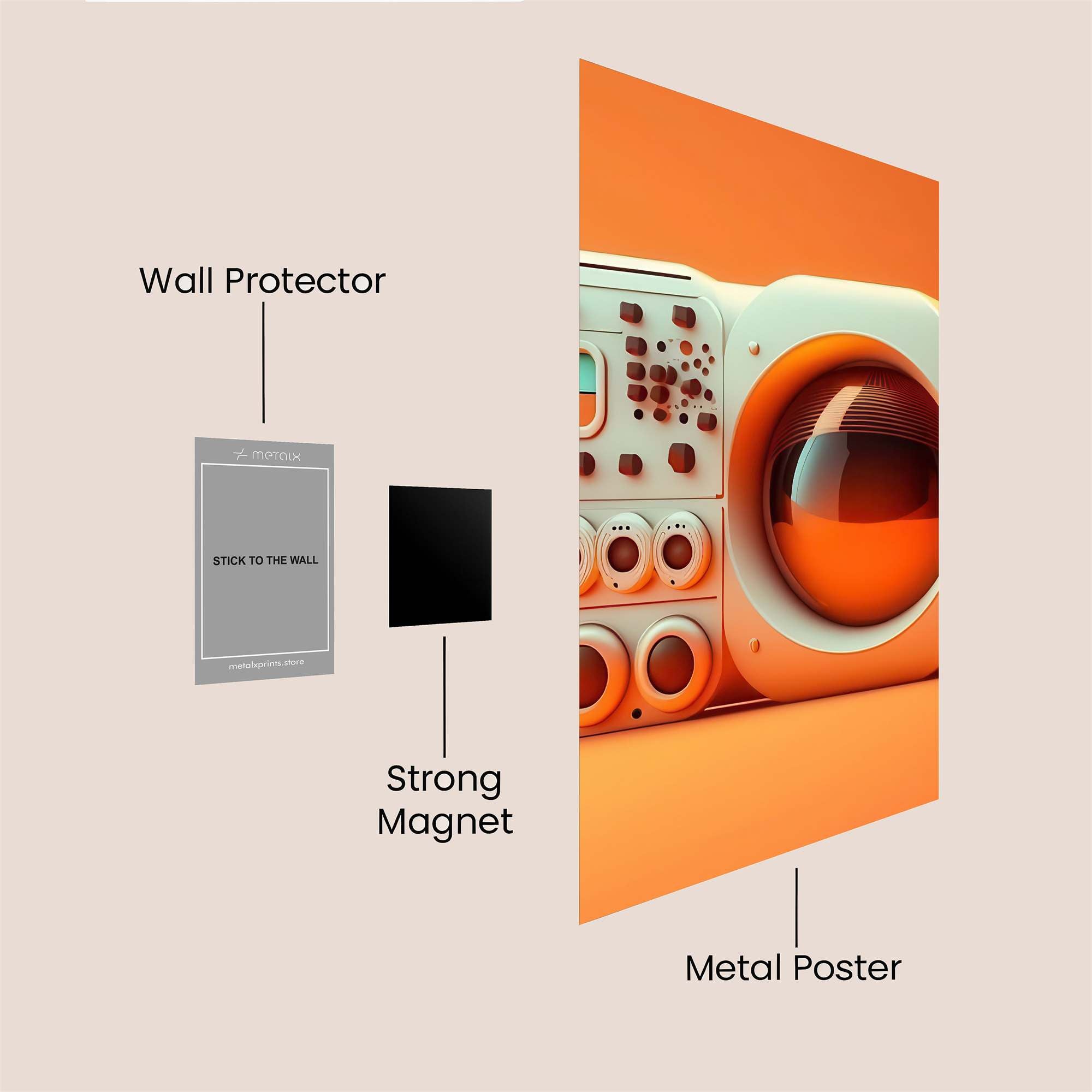 Retro Dream Safe Wall Magnetic / M