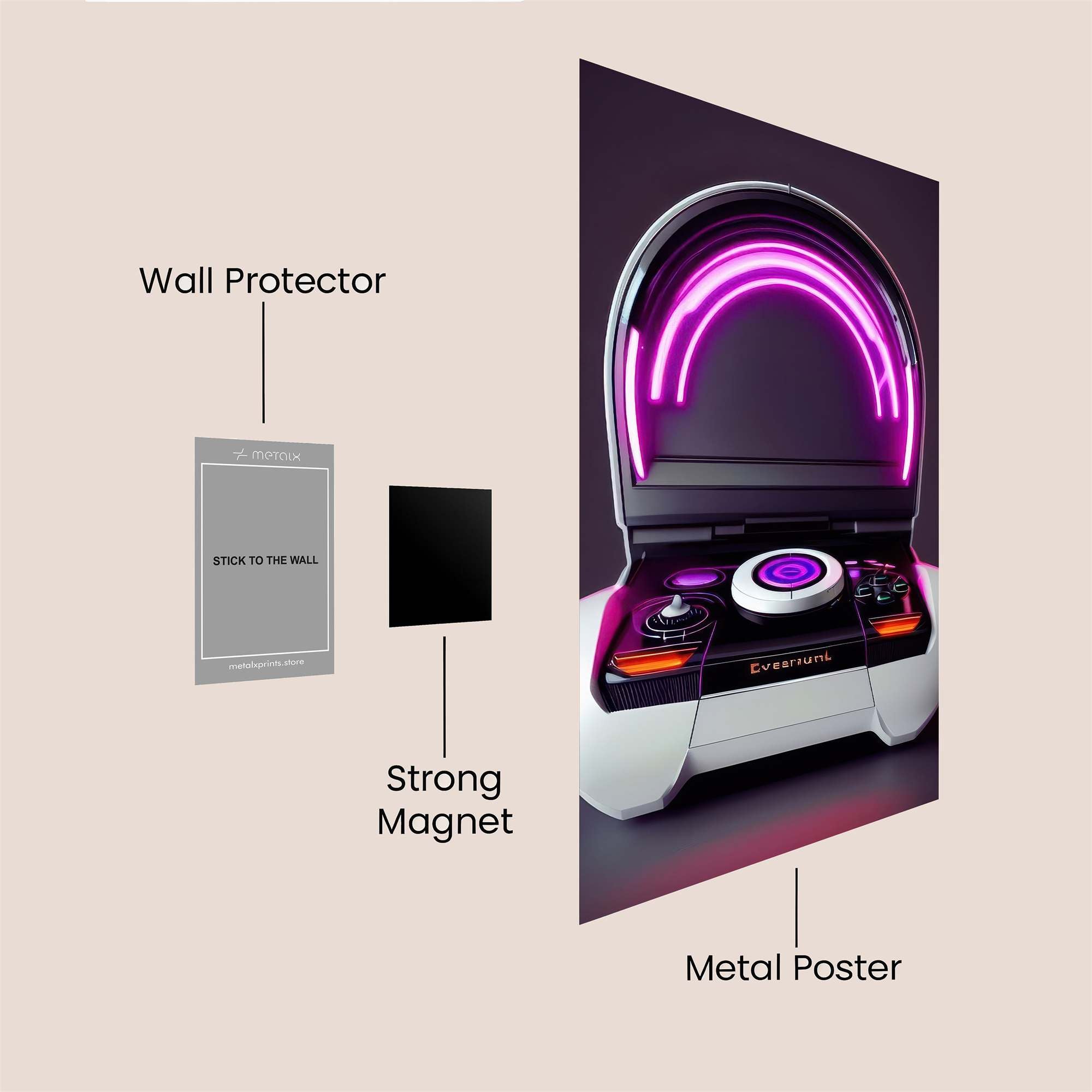 Neon Dream Safe Wall Magnetic / M