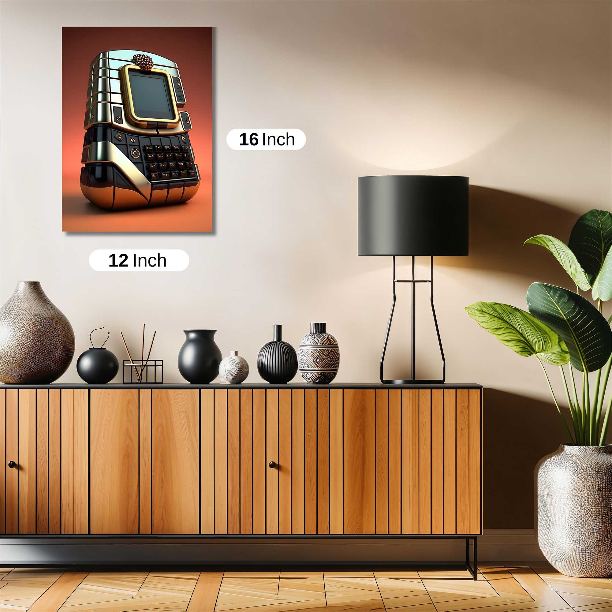 Retro Futuristic Safe Wall Magnetic / M