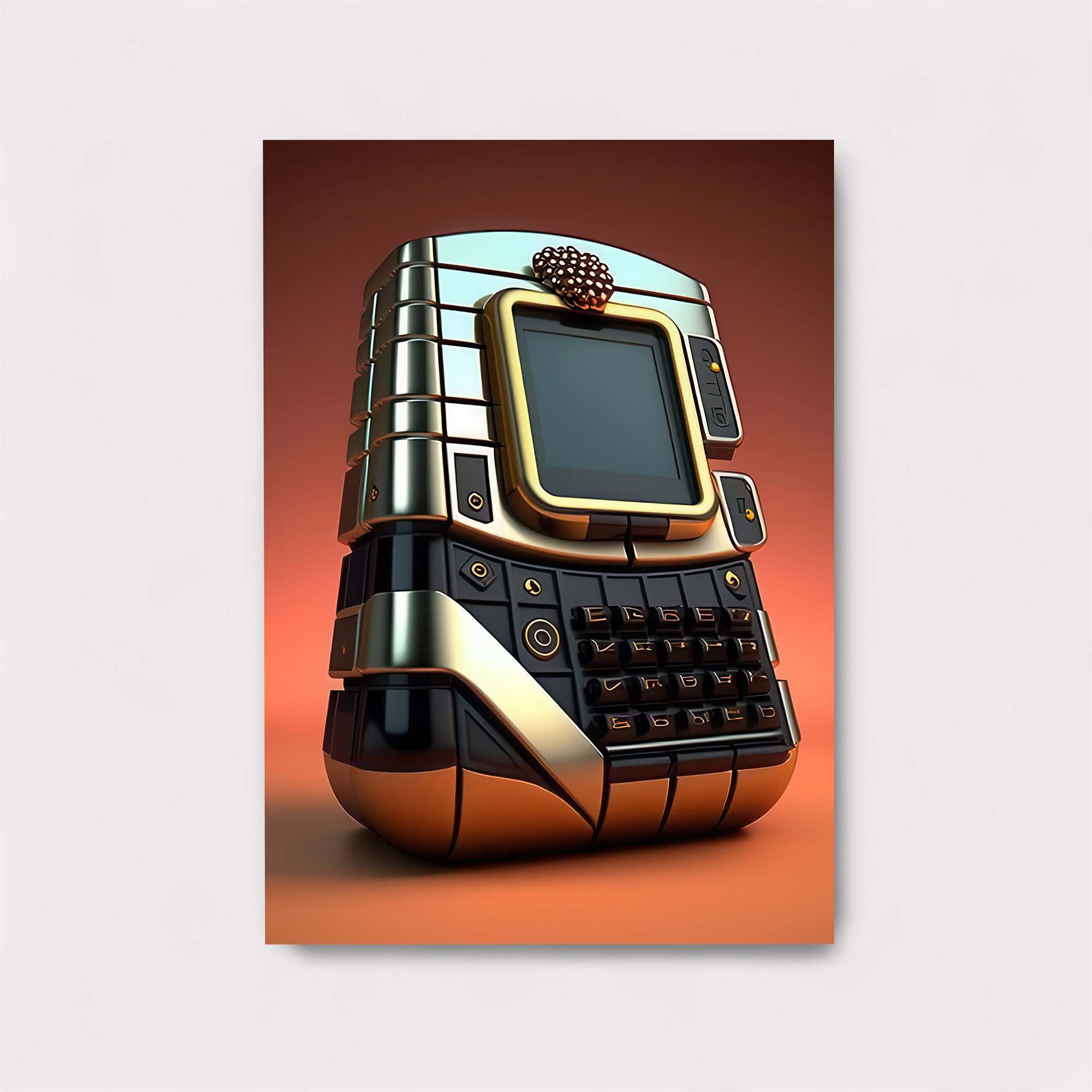 Retro Futuristic Safe Wall Magnetic / M