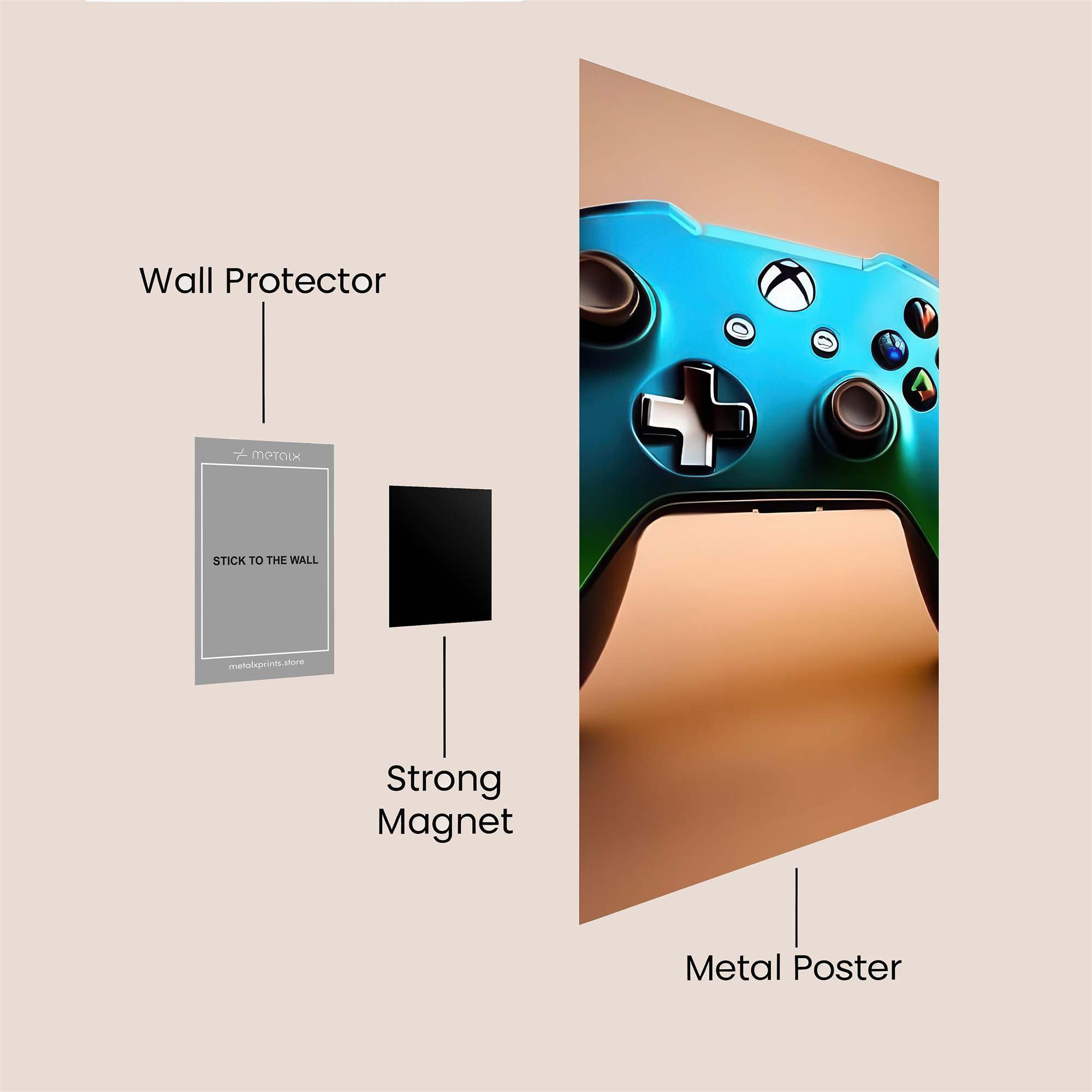 Xbox Radiant Safe Wall Magnetic / M