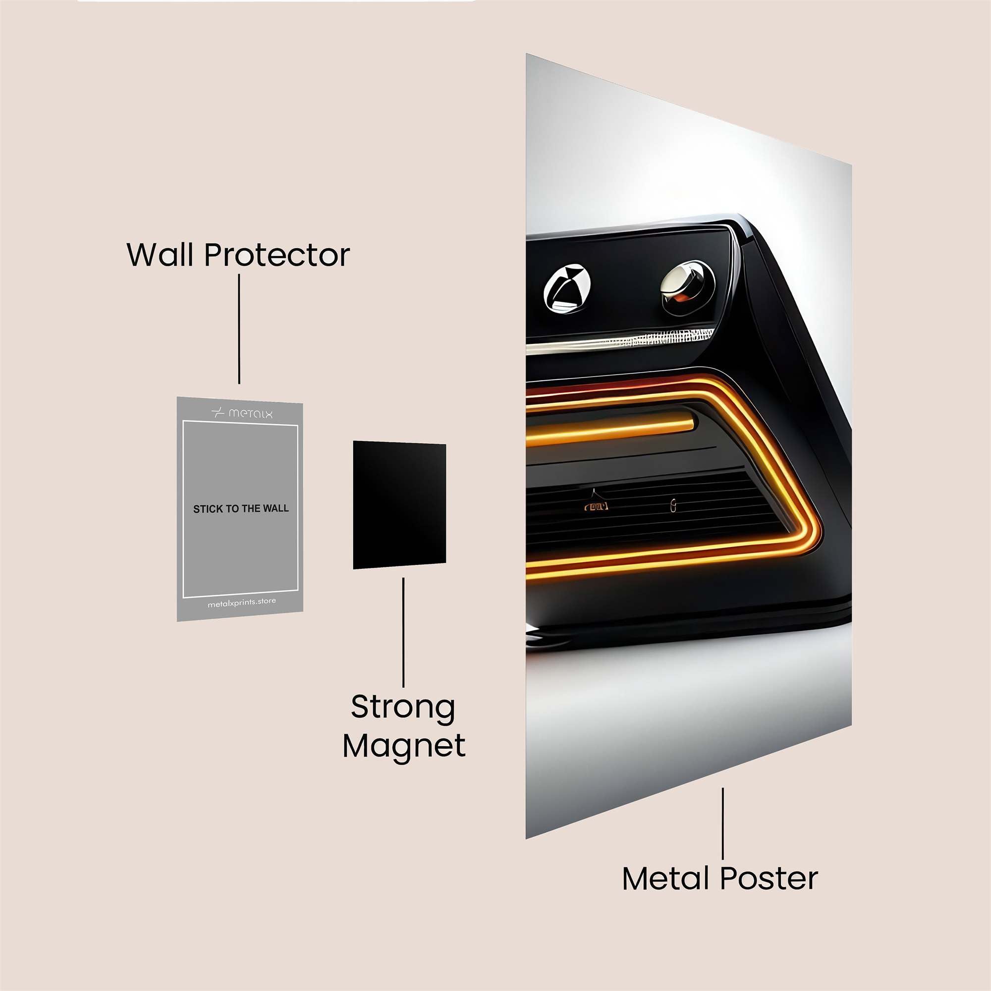 Xbox Blaze Safe Wall Magnetic / M