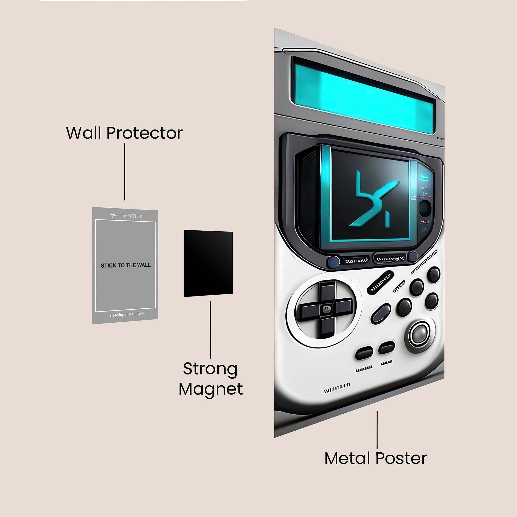 Pixel Pulse Safe Wall Magnetic / M